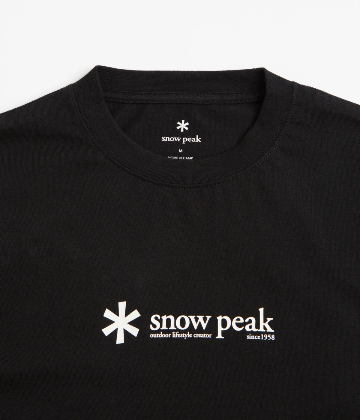 Snow Peak Soft Cotton Logo T-Shirt - Black City Smart