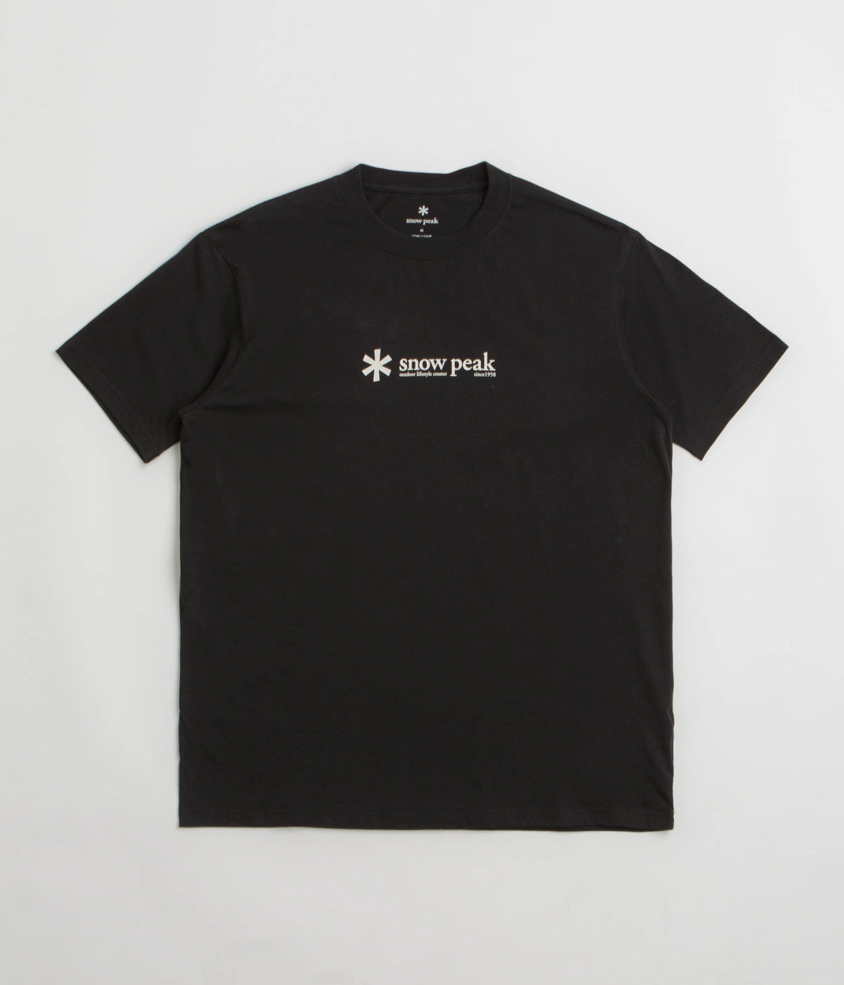 EnhancedDurabilityFinish Snow Peak Soft Cotton Logo T-Shirt - Black