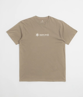 Basic Wear Snow Peak Soft Cotton Logo T-Shirt - Pro