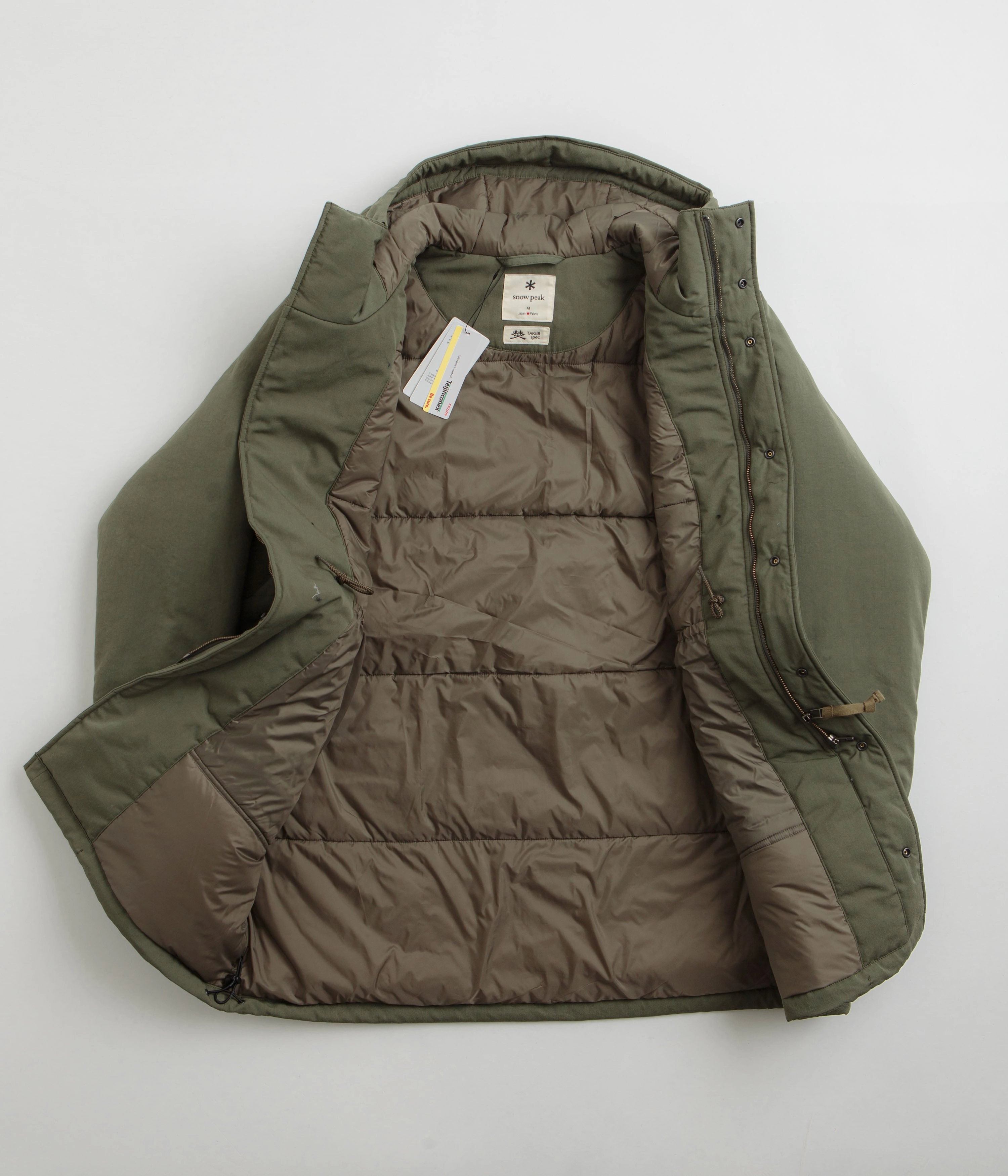 Snow Peak Takibi Weather Padded Coat - Olive City Layer Style