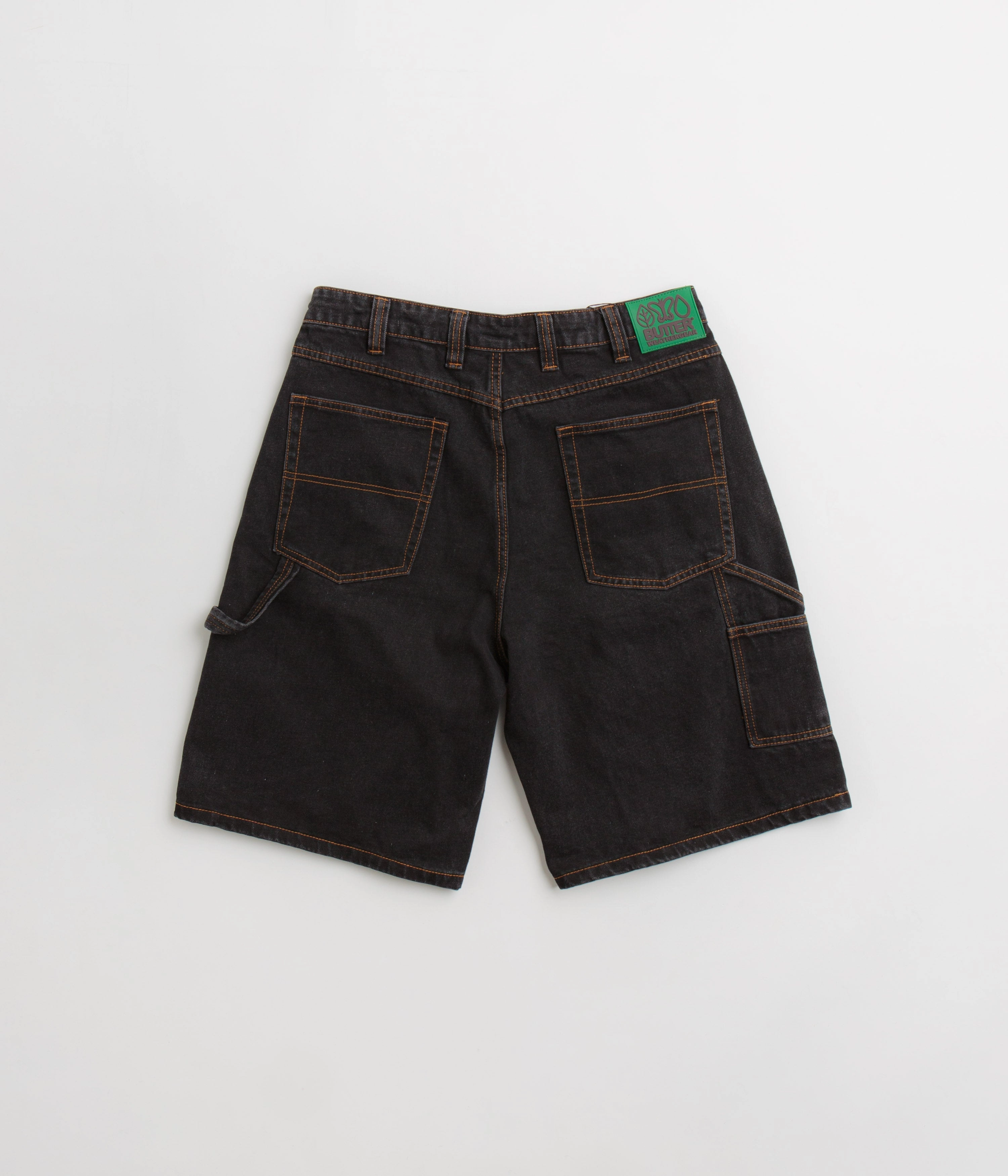Butter Goods Weathergear Denim Shorts - Washed Black Tailored Cut