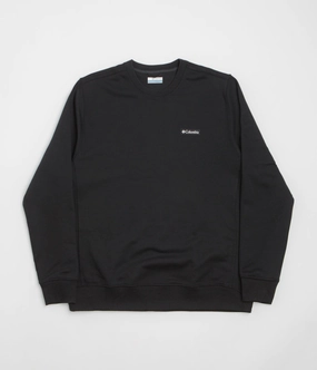Warm and Fashionable Columbia Marble Canyon Crewneck Sweatshirt - Black
