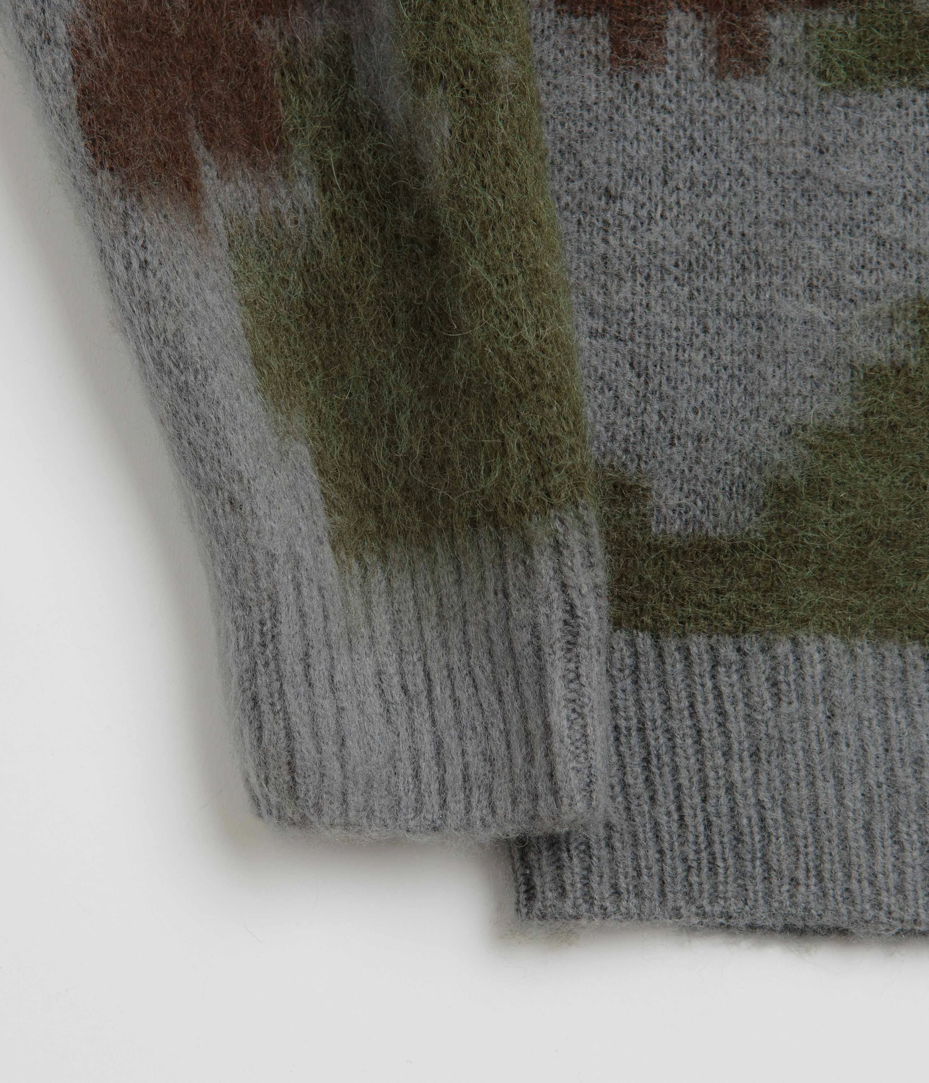 Flexible Design Gramicci Mohair Crewneck Sweatshirt - Jungle Digi Camo