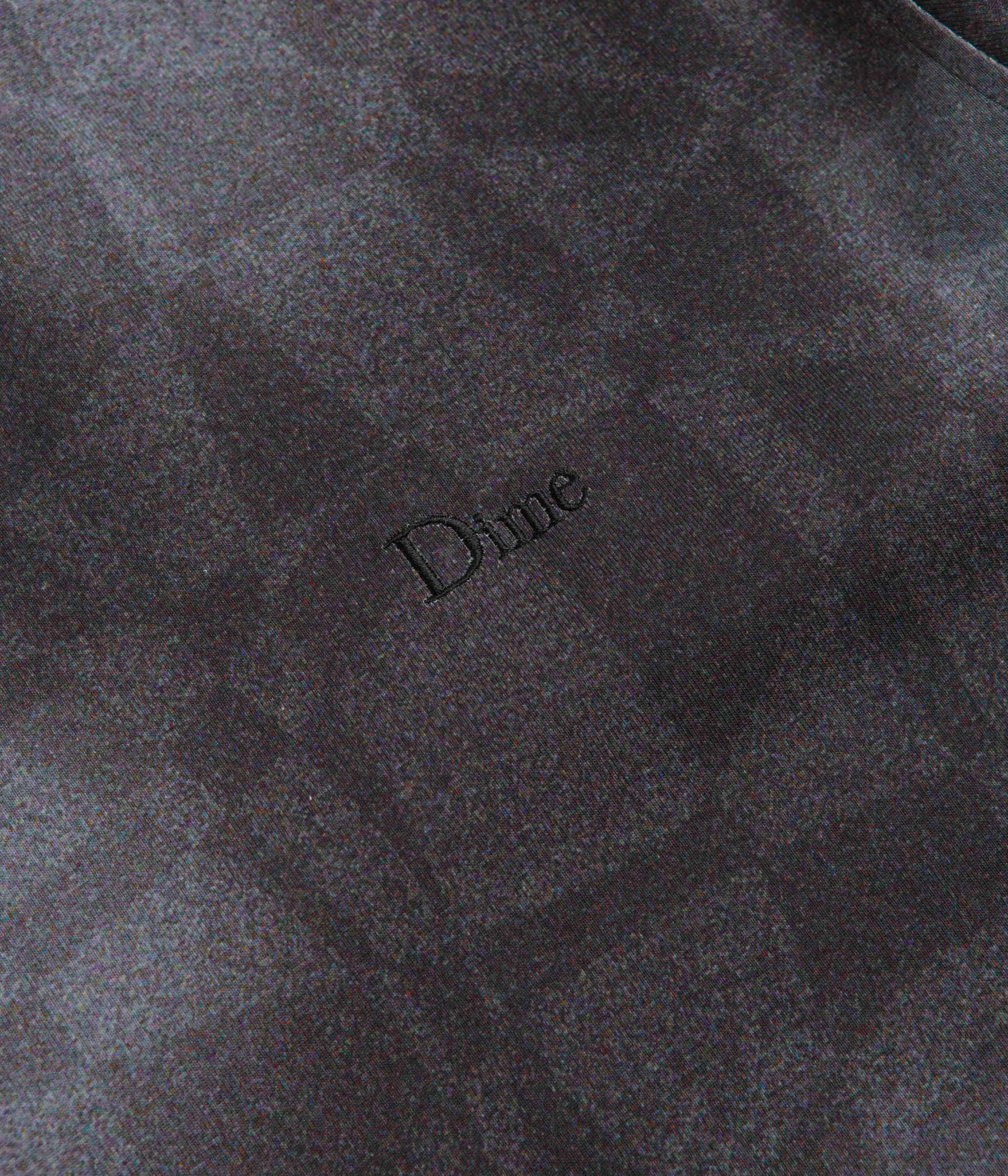 Leather combination Dime Abstract Long Sleeve T-Shirt - Static Black