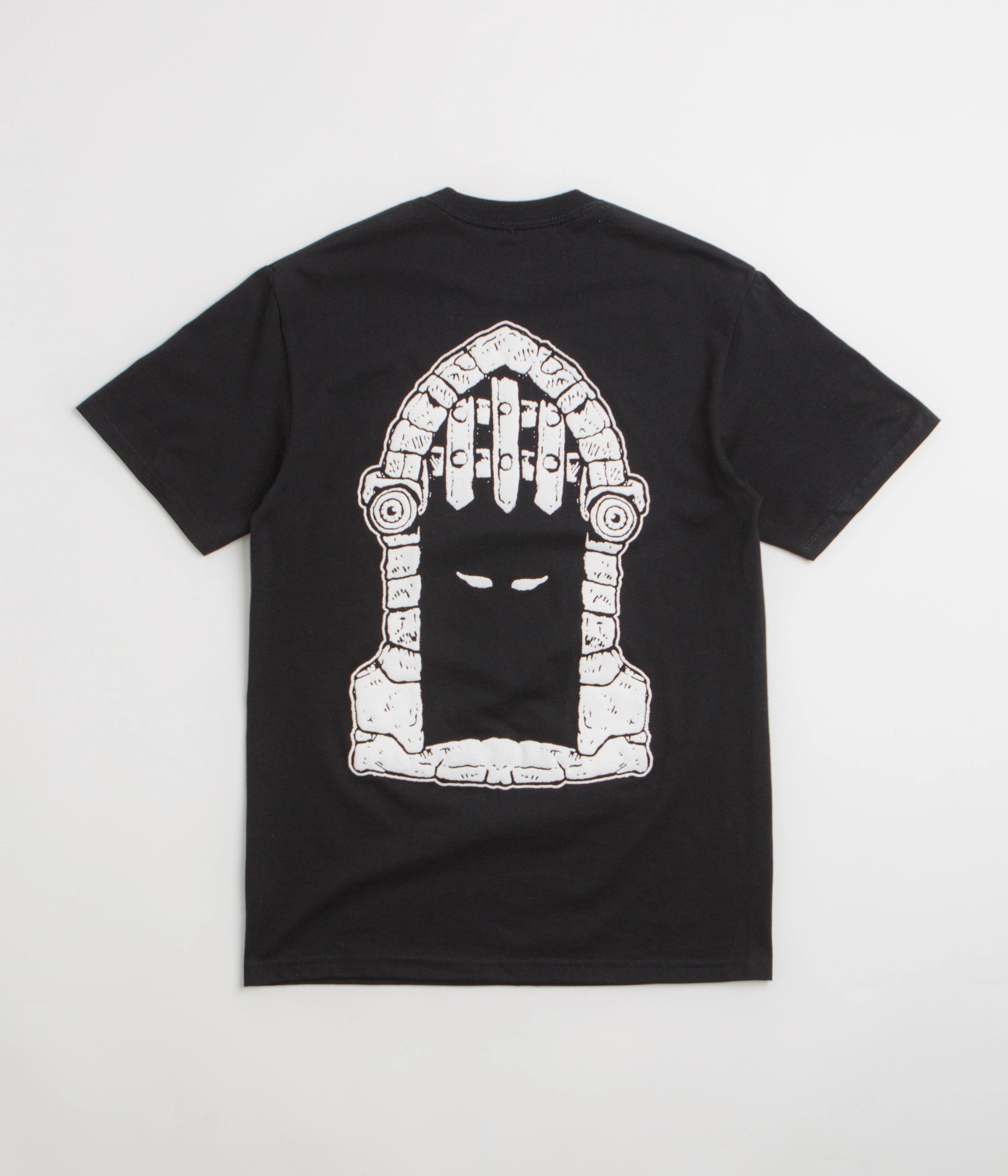 Dungeon Portcullis T-Shirt - Black / White Comfort and Breathable