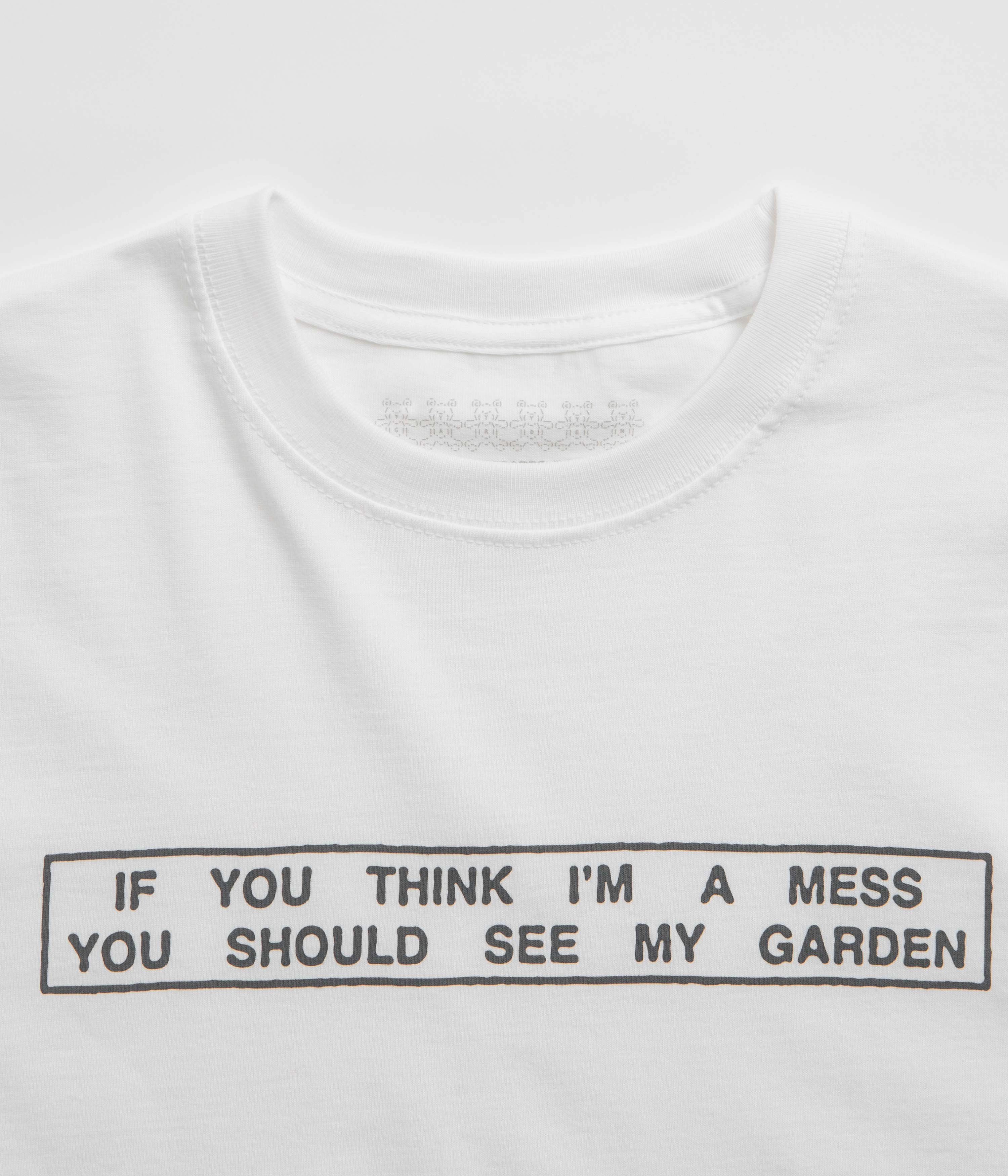 Garden Mess T-Shirt - White Running Speed