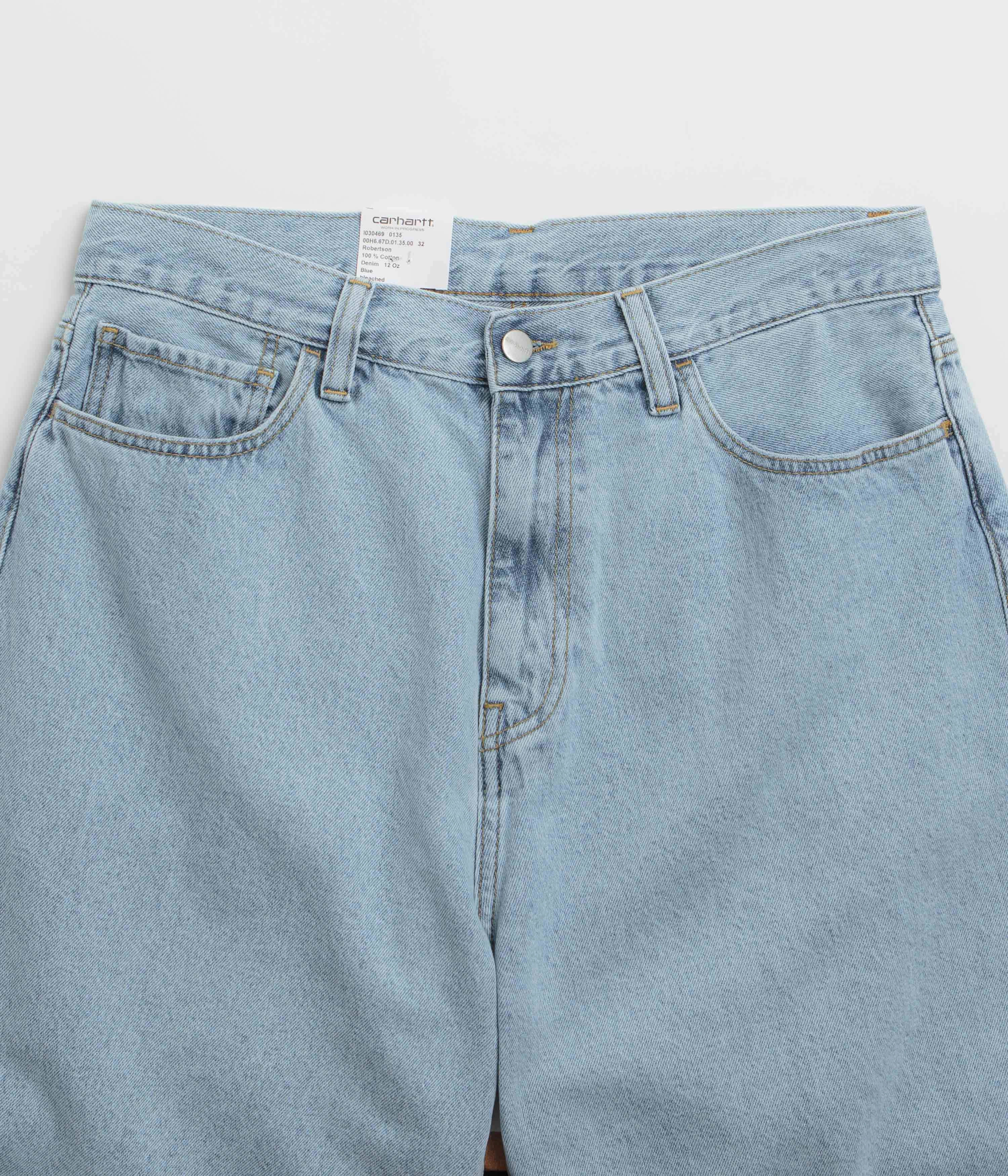 Carhartt Landon Shorts - Blue Bleached Stretch performance