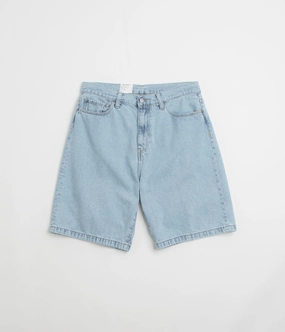 Carhartt Landon Shorts - Blue Bleached Sweat Resistant Fabric