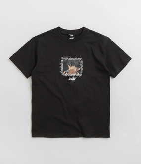 HUF Heero T-Shirt - Black Basic Top Bold Look
