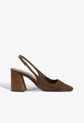 Leia Block Suede Pump gentle touch