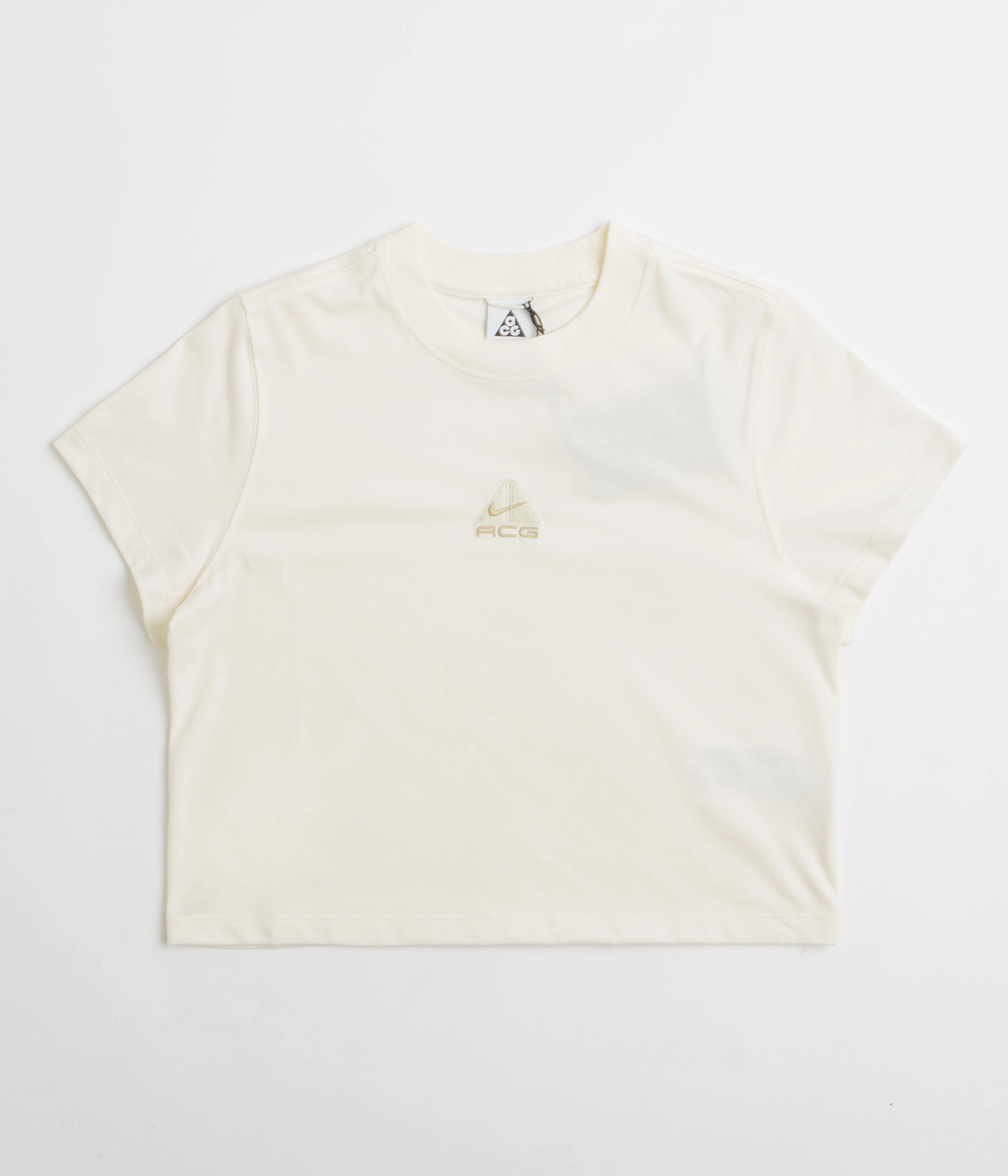 NIke ACG Womens Baby Lungs T-Shirt - Pale Ivory / Light Khaki / Parachute Beige Comfy Fit Wear
