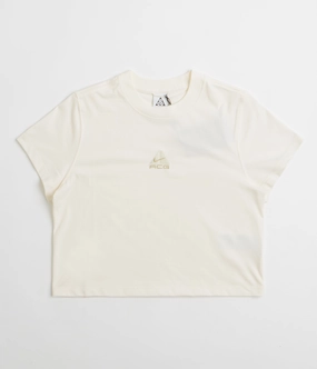 NIke ACG Womens Baby Lungs T-Shirt - Pale Ivory / Light Khaki / Parachute Beige Daily Comfort Style
