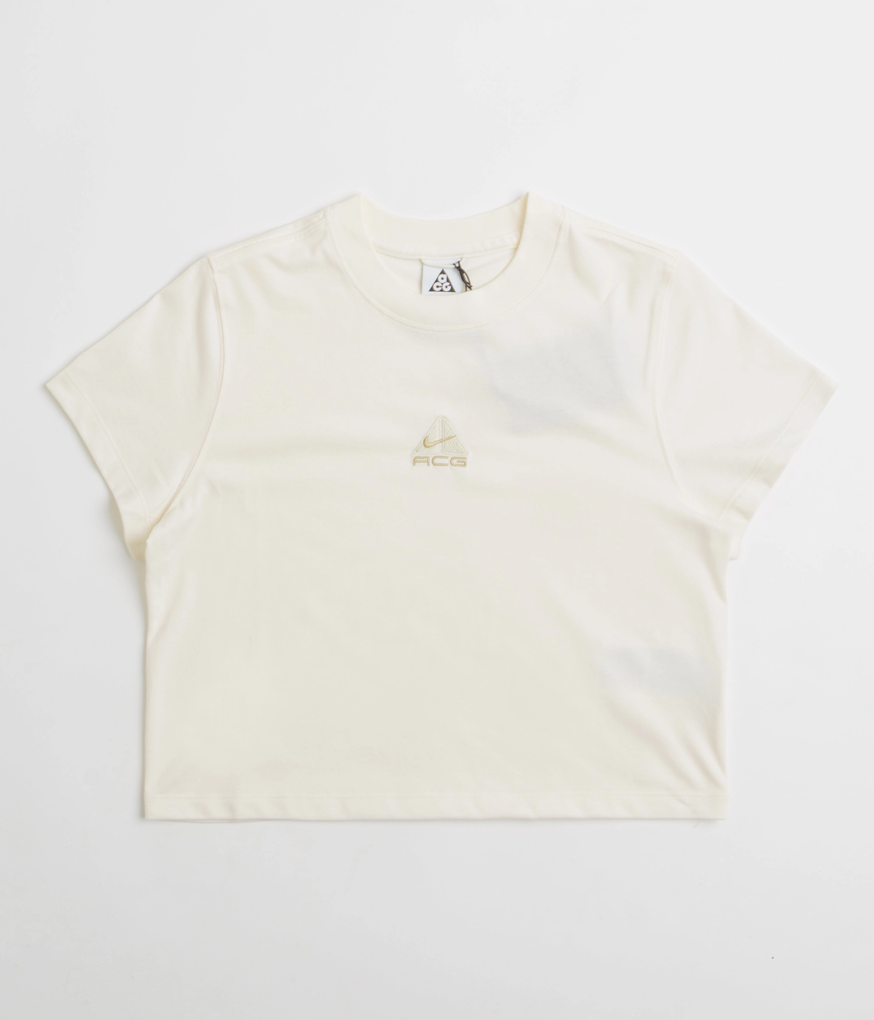 NIke ACG Womens Baby Lungs T-Shirt - Pale Ivory / Light Khaki / Parachute Beige Daily Comfort Style