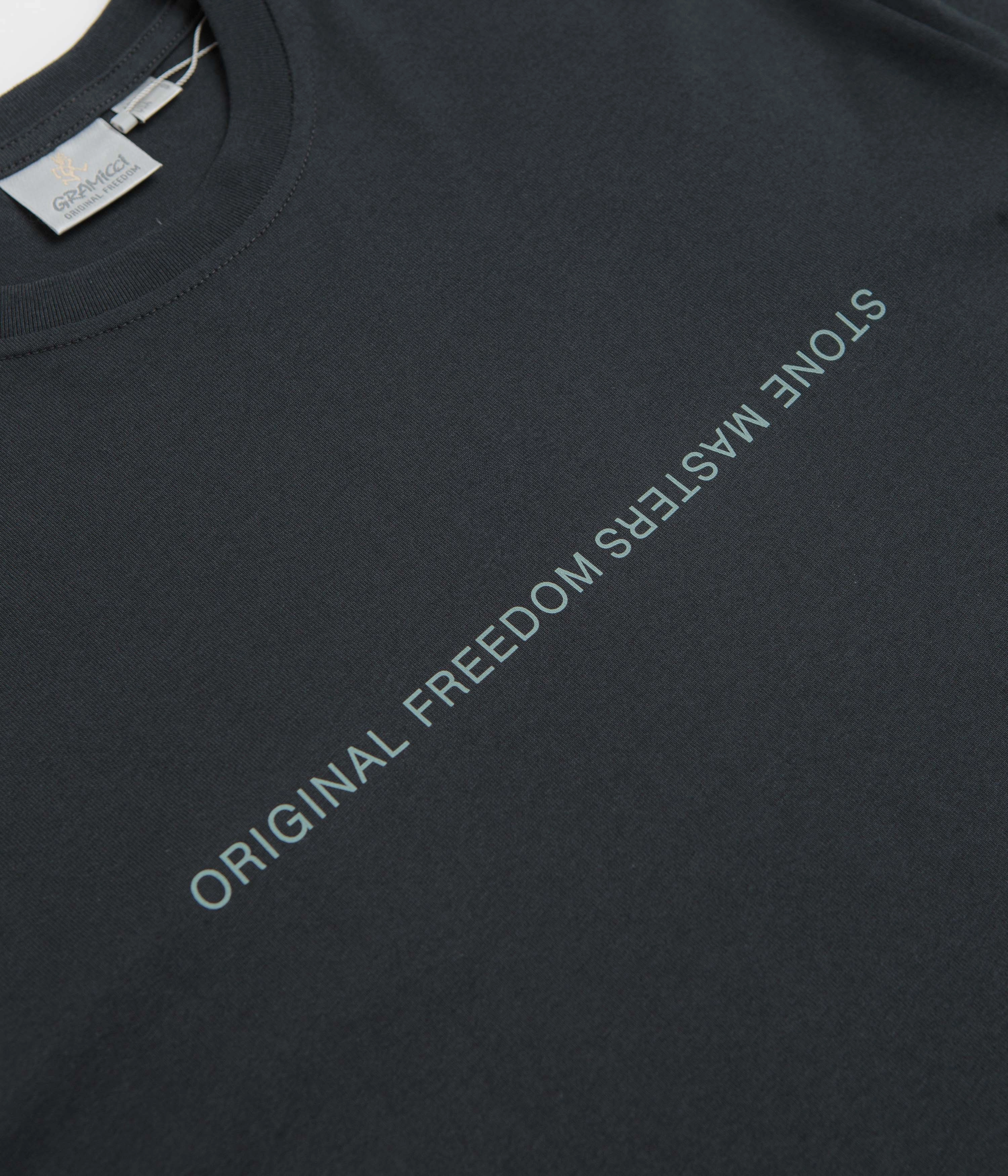 Gramicci Stonemasters Graphic T-Shirt - Vintage Black Flexible Neckband