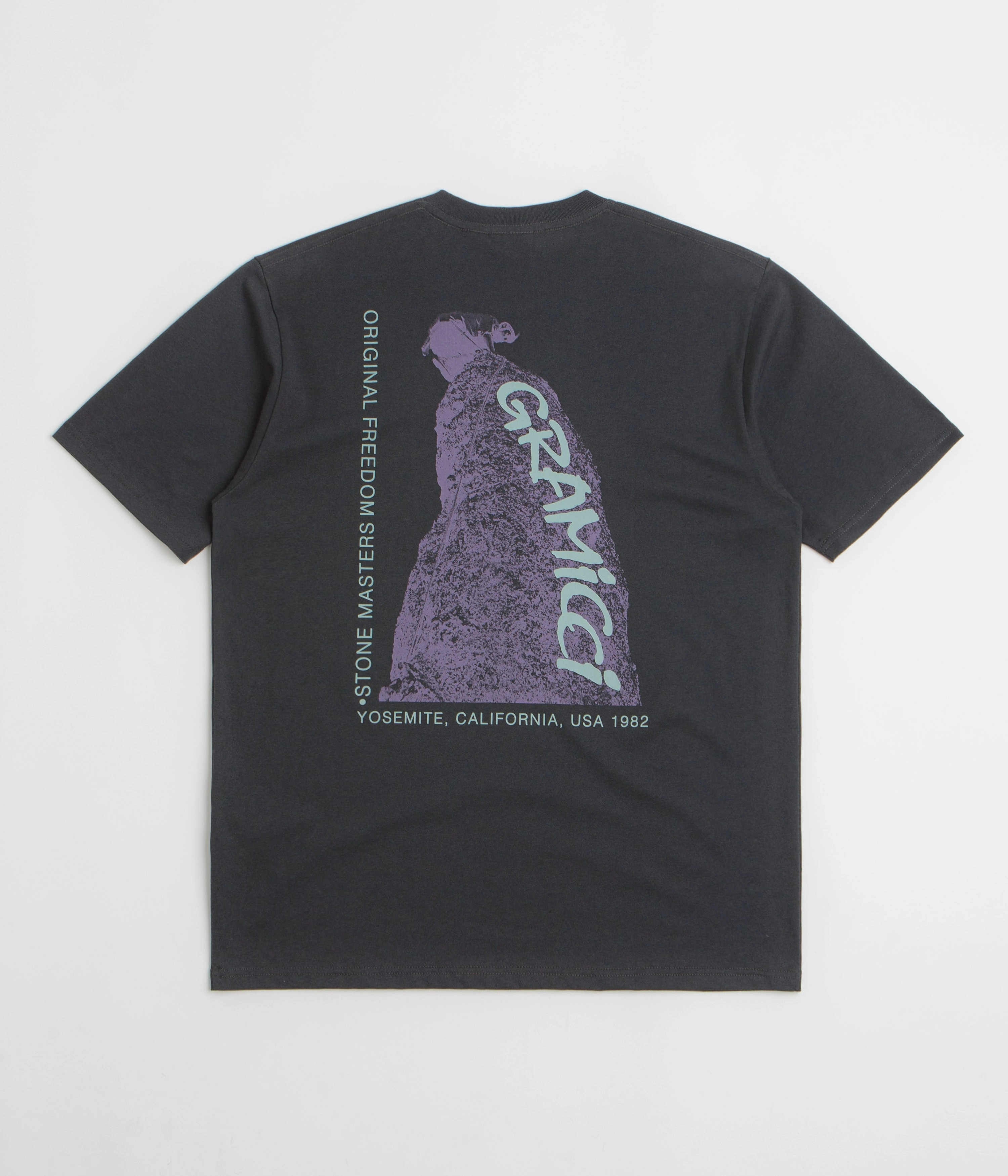 Gramicci Stonemasters Graphic T-Shirt - Vintage Black Eco Friendly Dyes