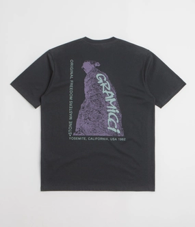 Comfortable and stylish OdorResistant Gramicci Stonemasters Graphic T-Shirt - Vintage Black