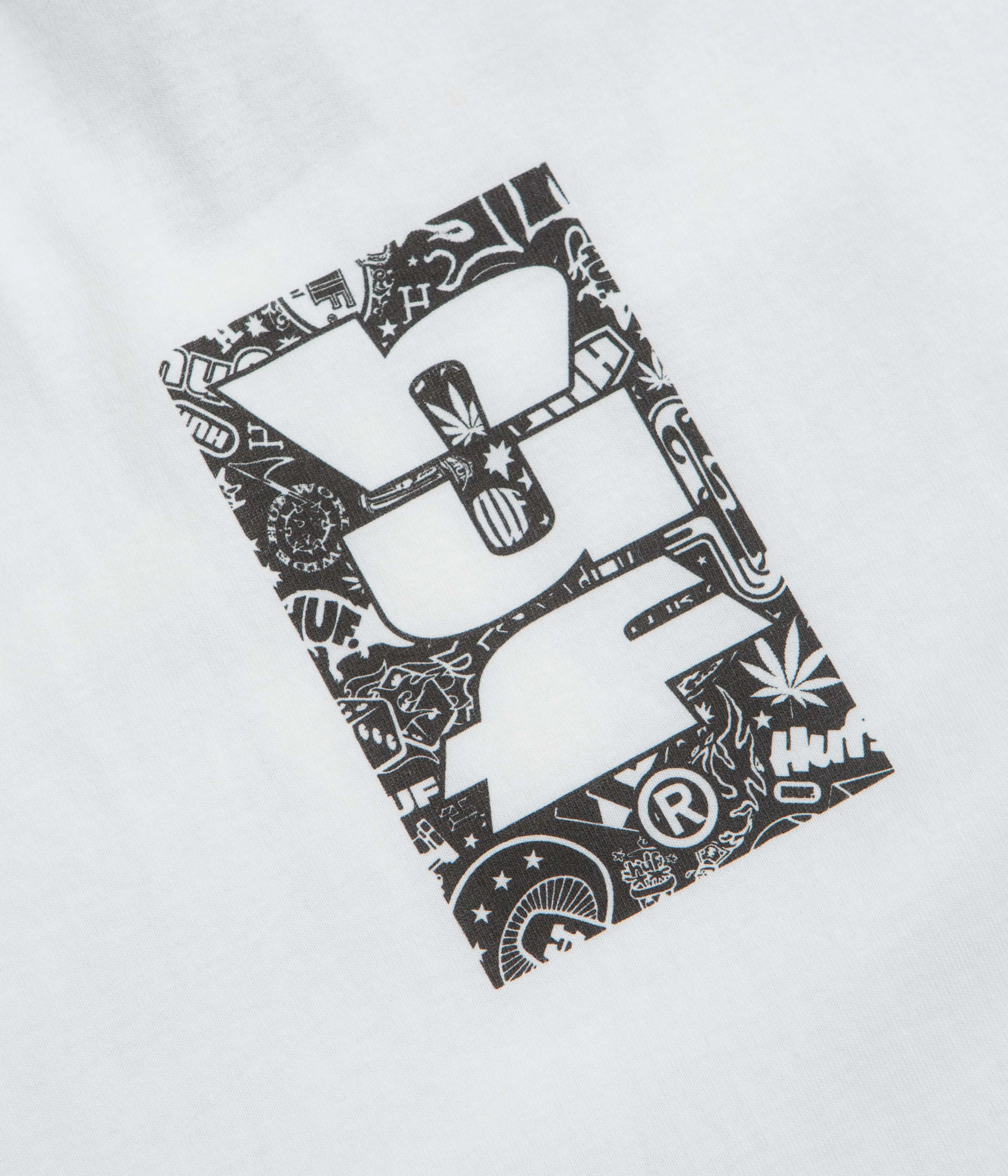 Hypoallergenic fabric EnhancedDurabilityFinish HUF Metablast T-Shirt - White