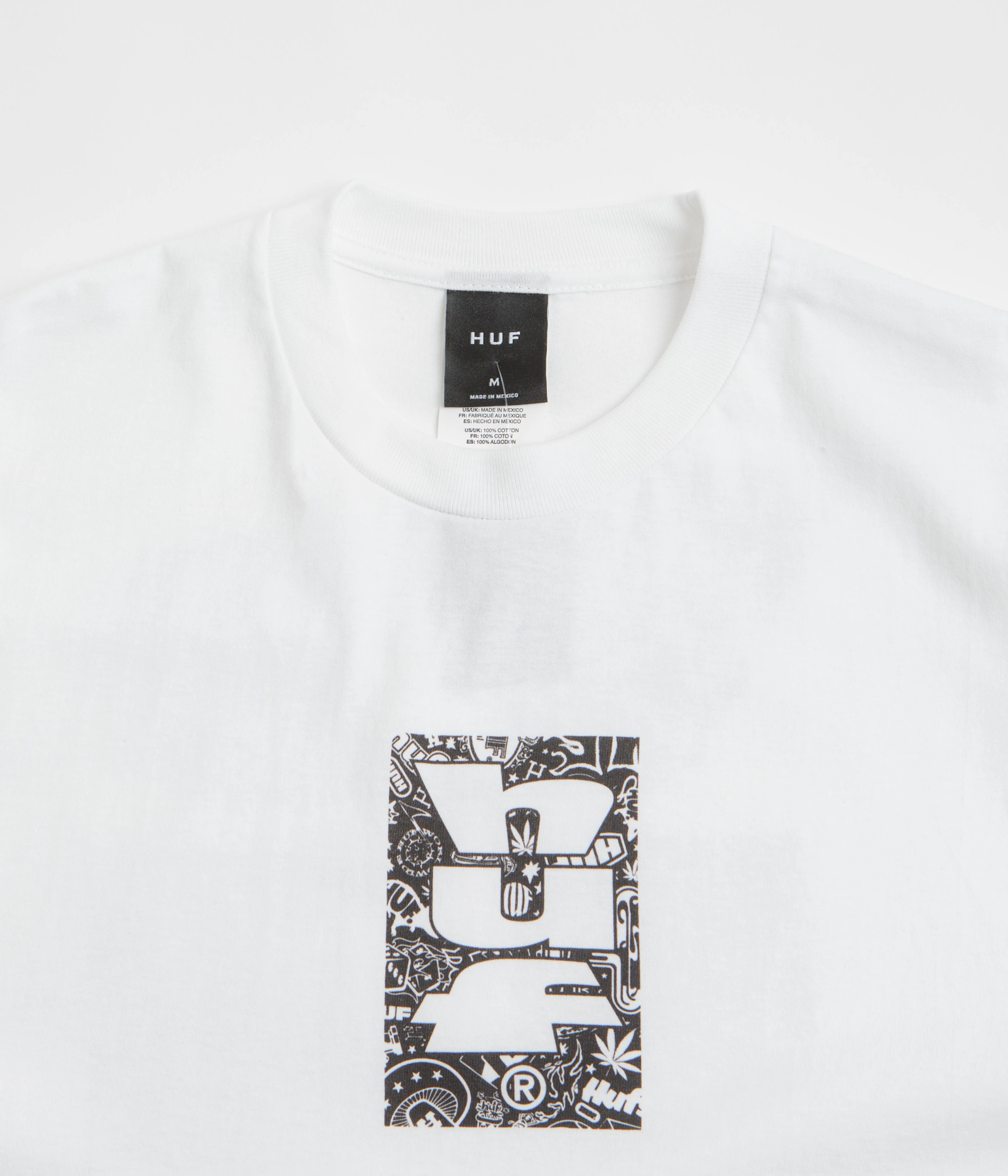 Versatile Comfort Wear Soft Fit Wear HUF Metablast T-Shirt - White