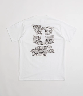 HUF Metablast T-Shirt - White ColorfastFabricTech NonIronTechnology