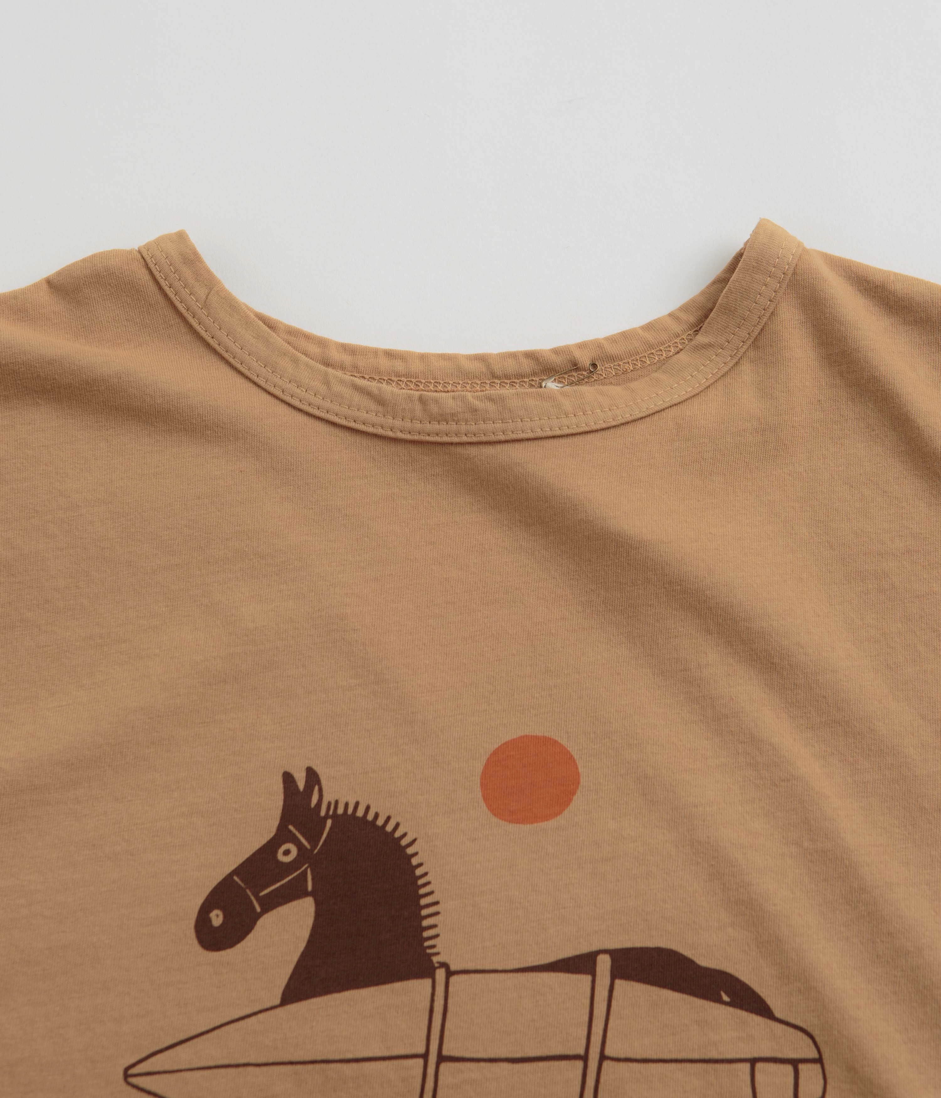 Mollusk Kids Grazer T-Shirt - Tan Earth Breathable Yarn Composition Trendy Vibes Wear