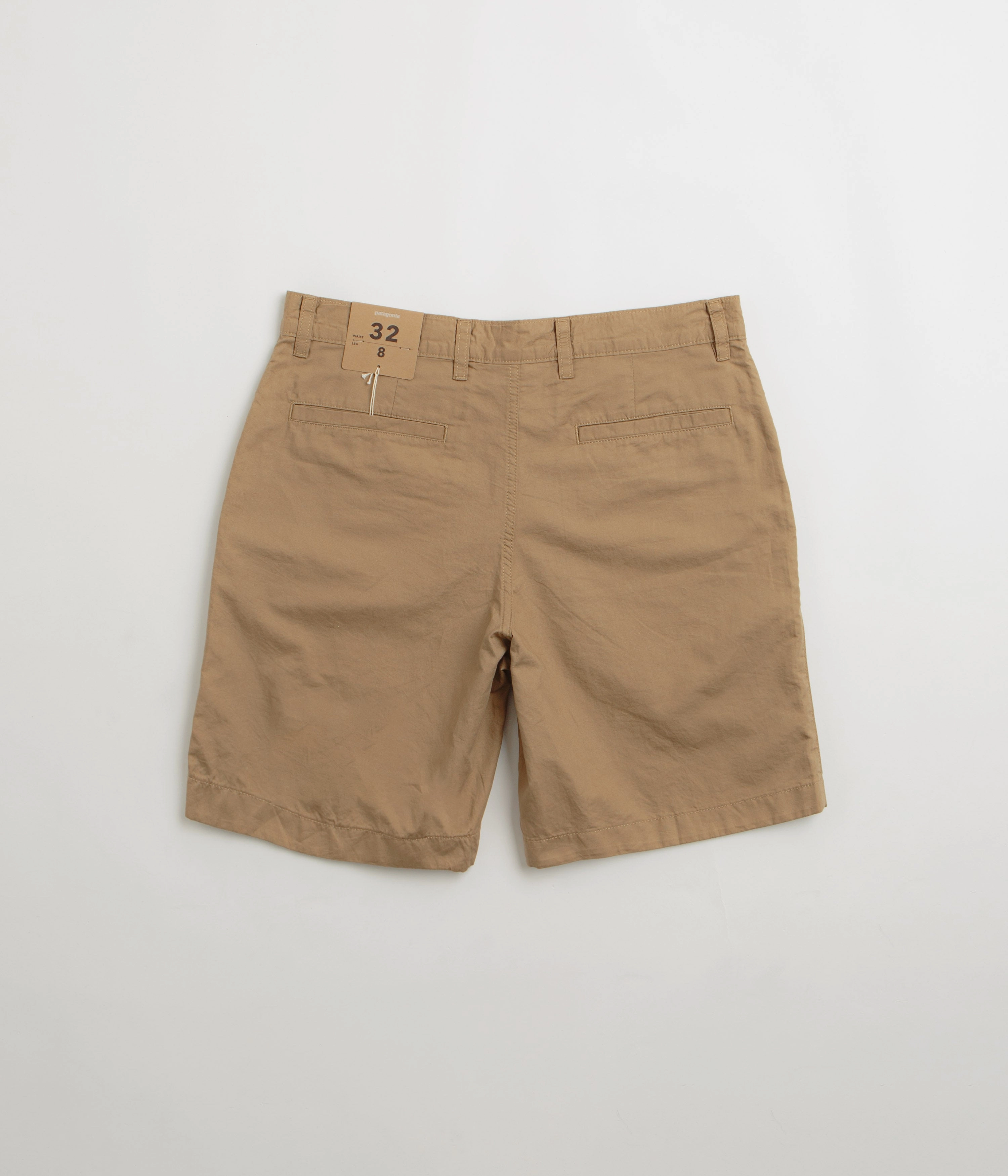Patagonia Lightweight All-Wear Hemp 8" Shorts - Mojave Khaki Quick Dry Technology Sweat Wicking Channels