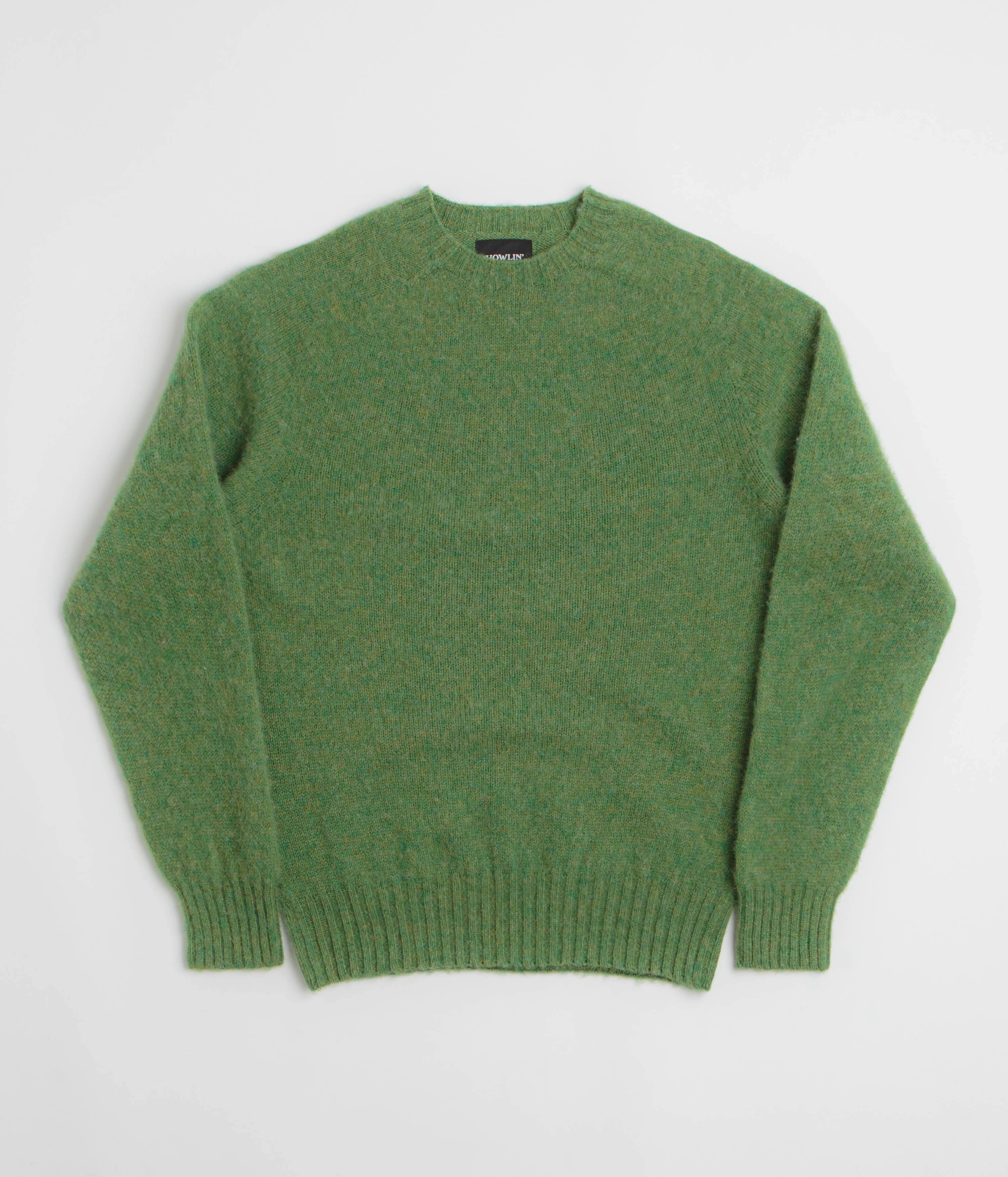 Howlin' Birth of the Cool Sweatshirt - Mossy Fine Gauge Layered Neckline
