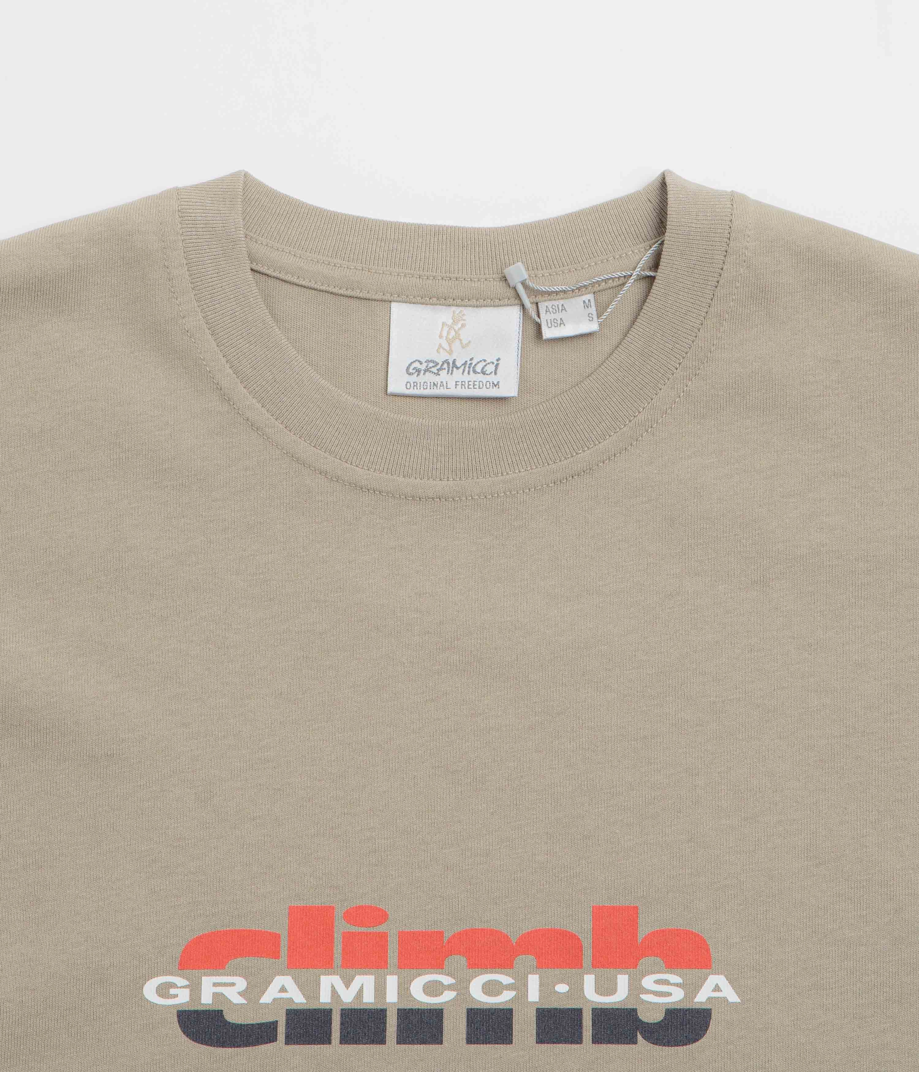 Plus size clothing Relaxed and Easy Gramicci Climb T-Shirt - Khaki