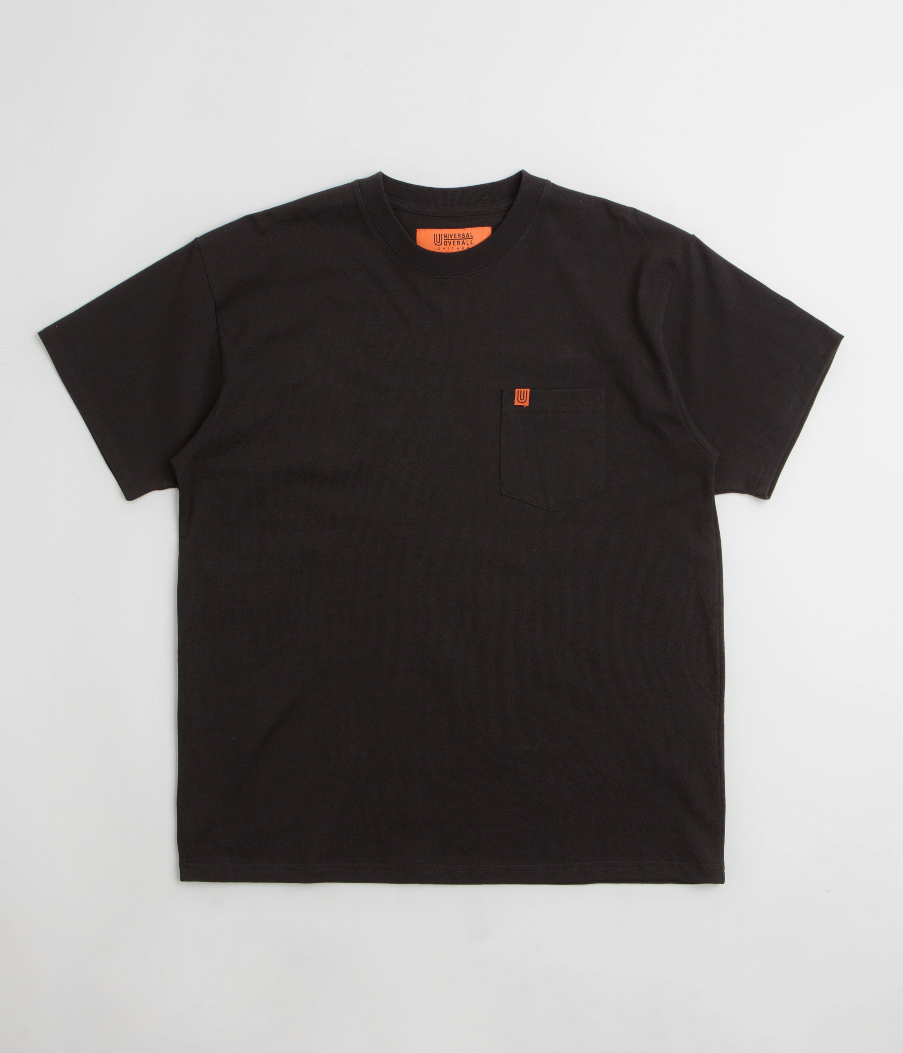 Sporty Style Wear Universal Overall Pocket T-Shirt - Black