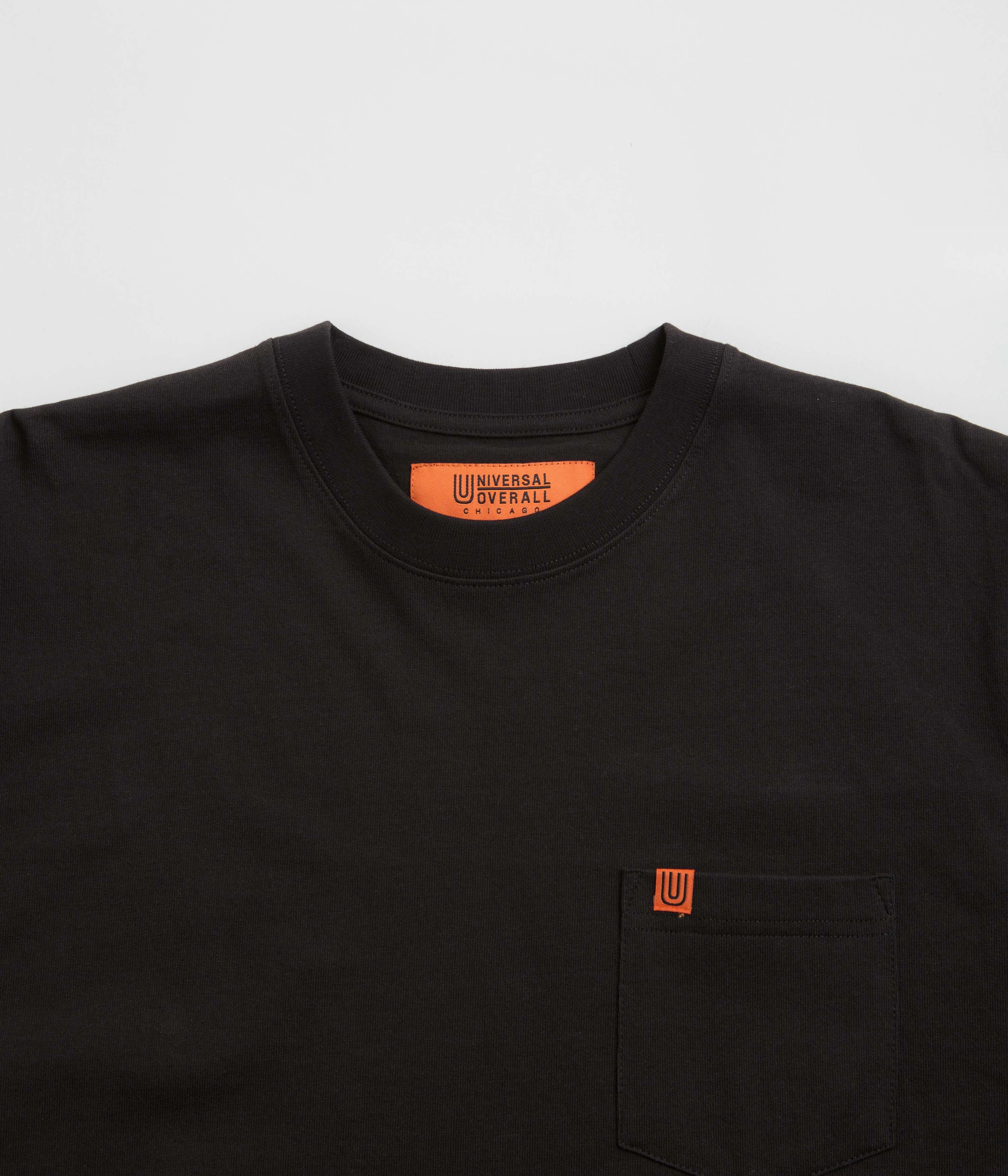 Easy Layering Universal Overall Pocket T-Shirt - Black