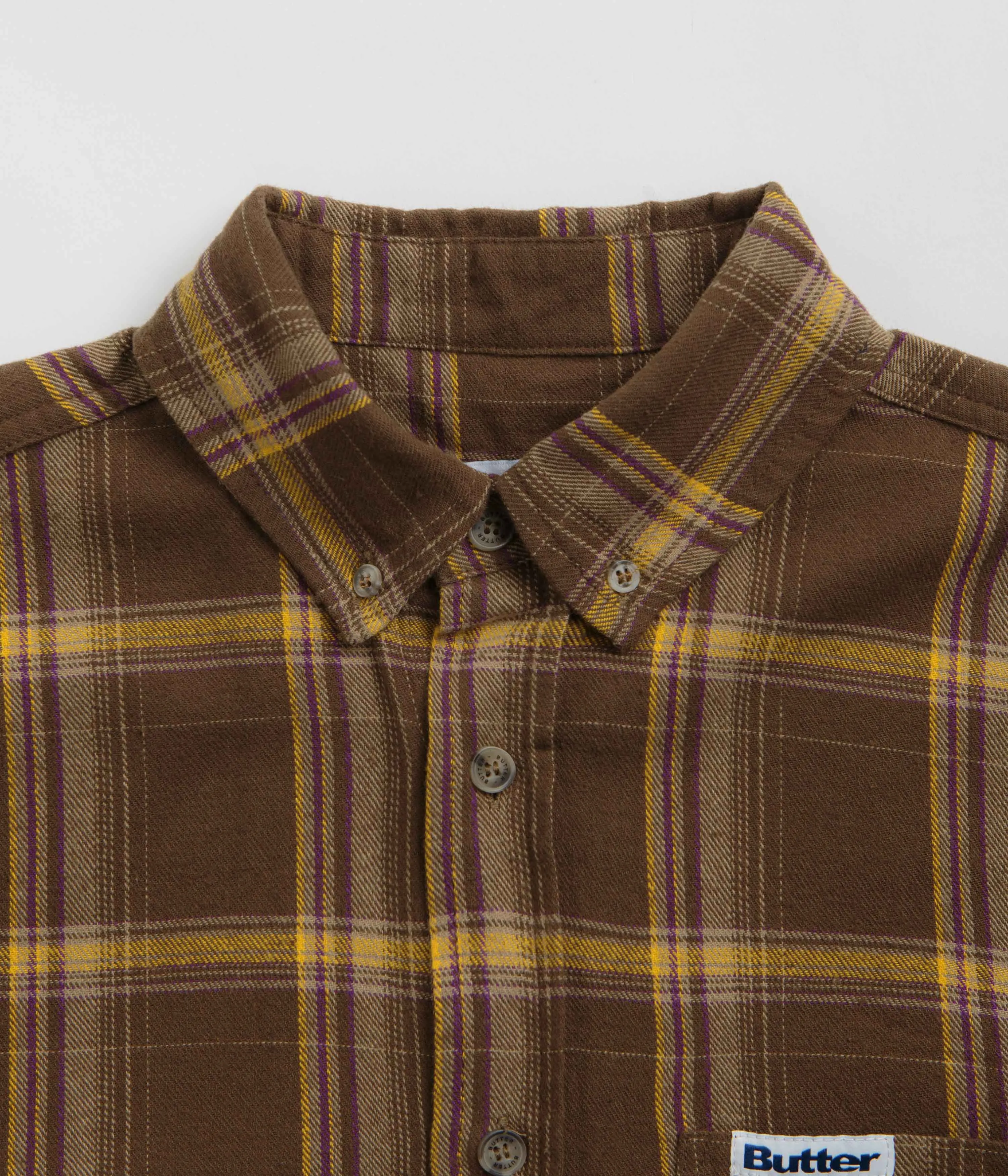 Polished Style Butter Goods Bugs Flannel Shirt - Chestnut