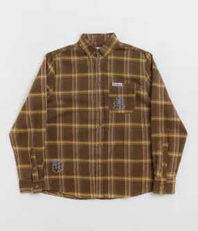Butter Goods Bugs Flannel Shirt - Chestnut Active Wear