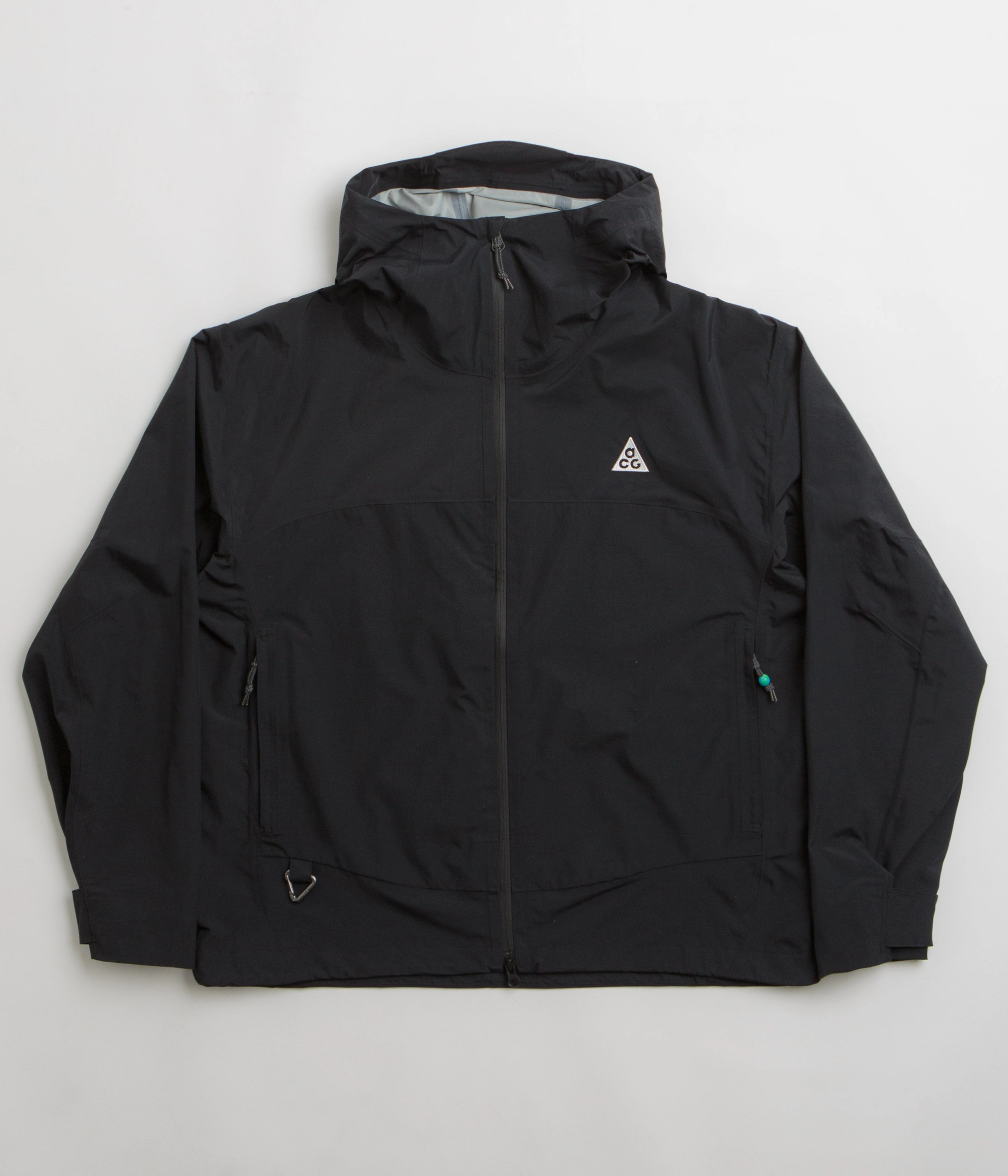 Convertible Collar Style Nike ACG Womens Morpho Rain Jacket - Black / Summit White