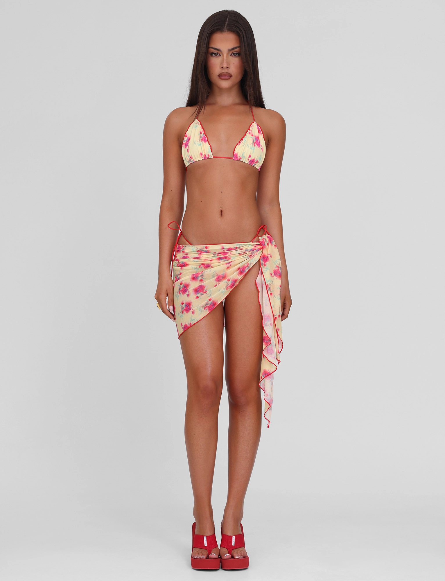 Matte-Look AMALIE 2PC BIKINI BOTTOM - SUMMER BLOSSOM