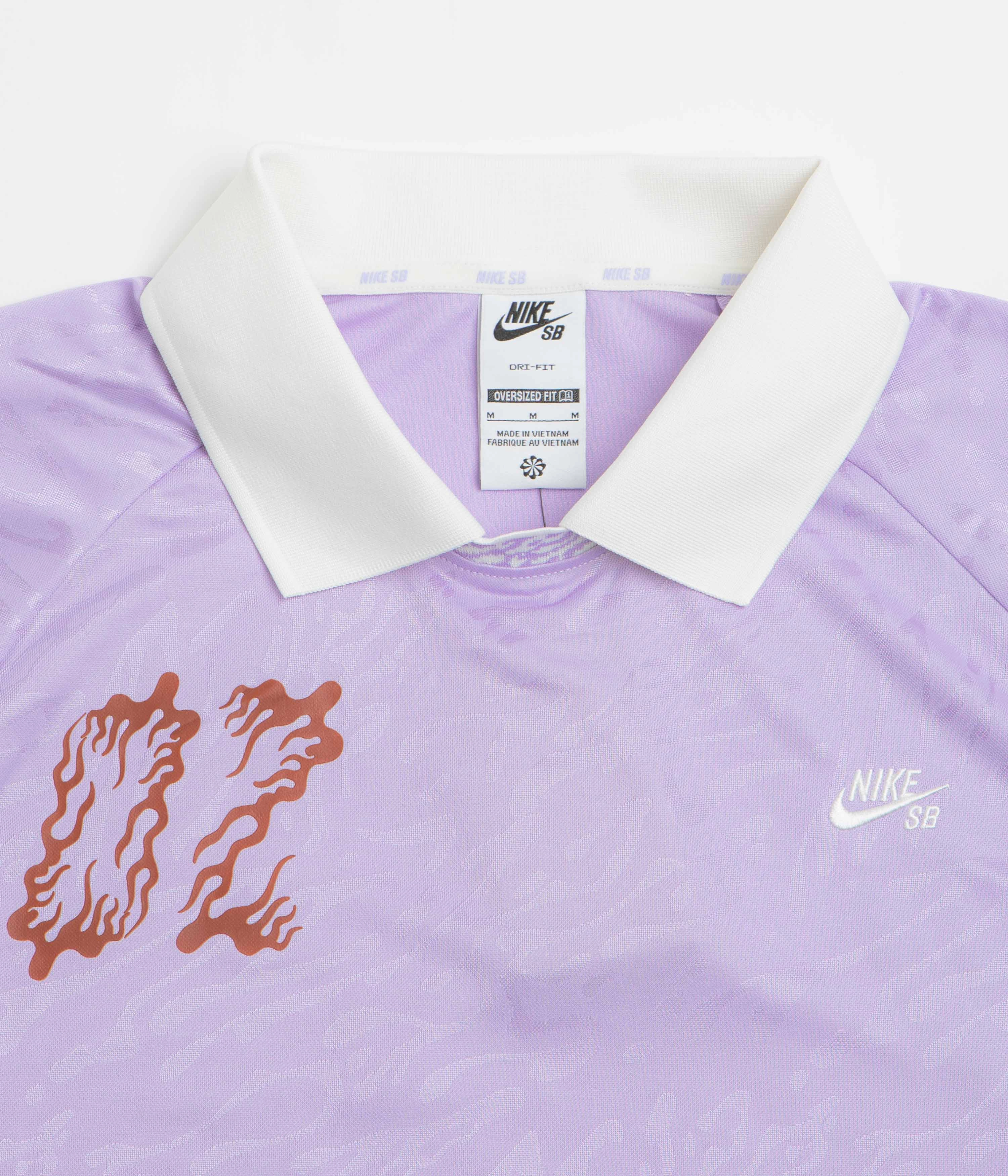 V neck elegance Nike SB Jacquard Jersey - Hydrangeas / Sail / White