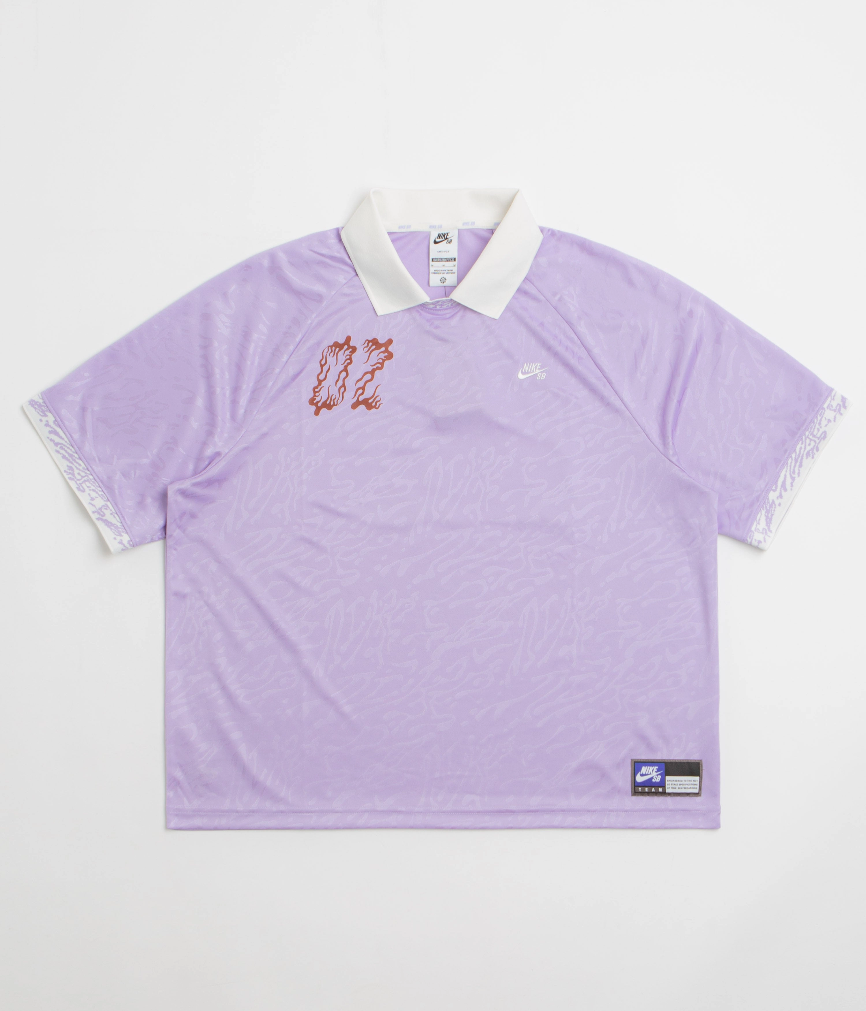 Nike SB Jacquard Jersey - Hydrangeas / Sail / White Geometric Pattern Sports Outfit