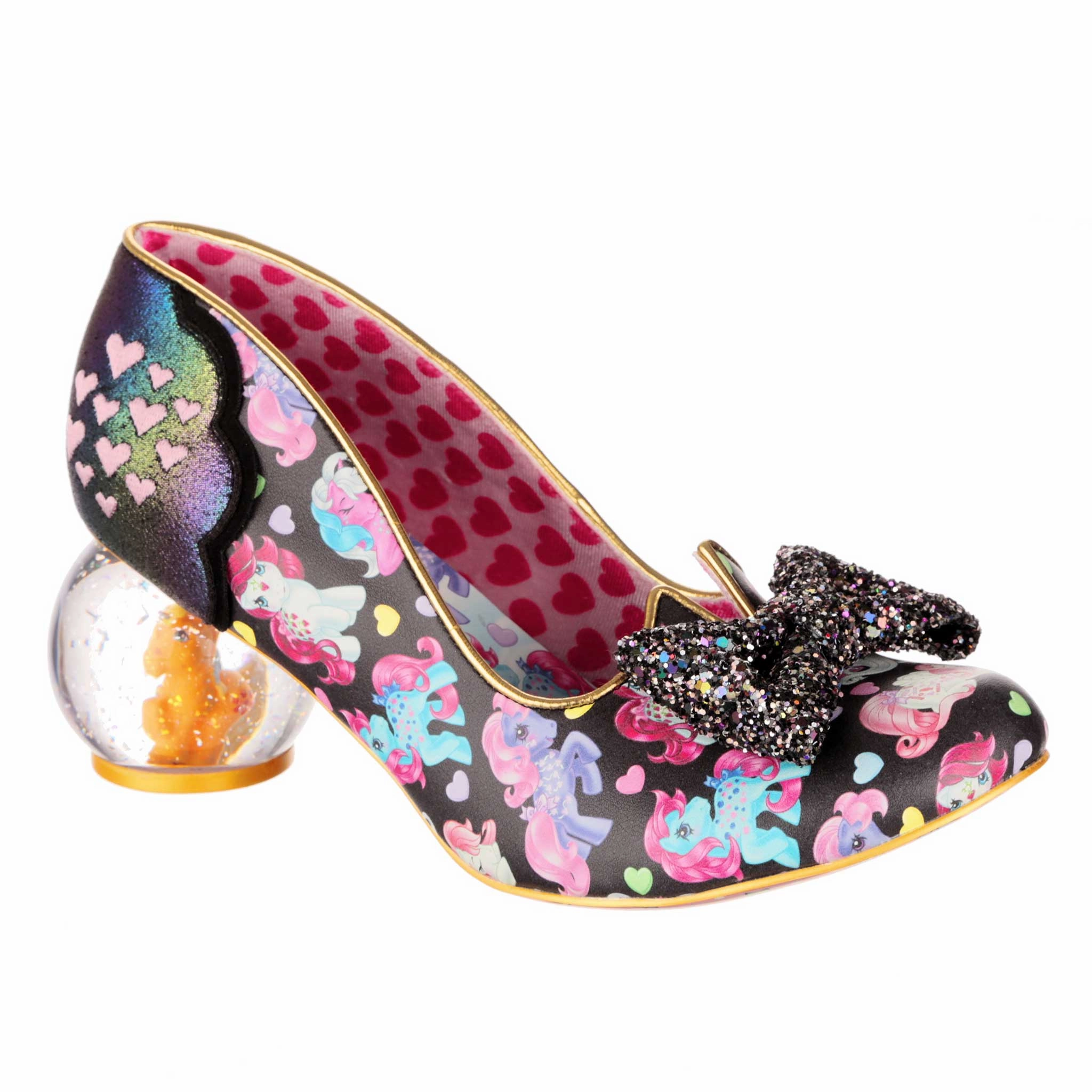 Cute Party Heels Heeled Evening Sandals Sparkle Heart