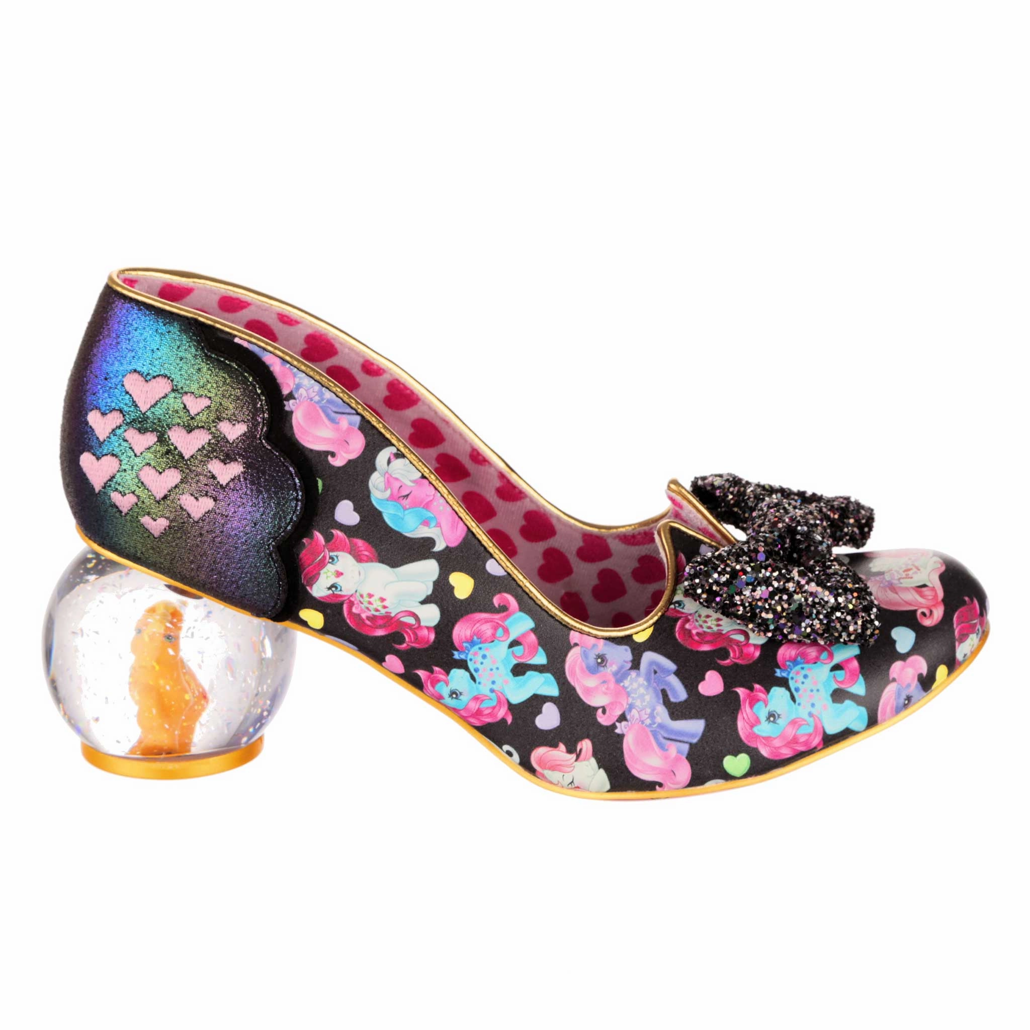 Sparkle Heart Glam Heels for Night Out Comfortable to wear