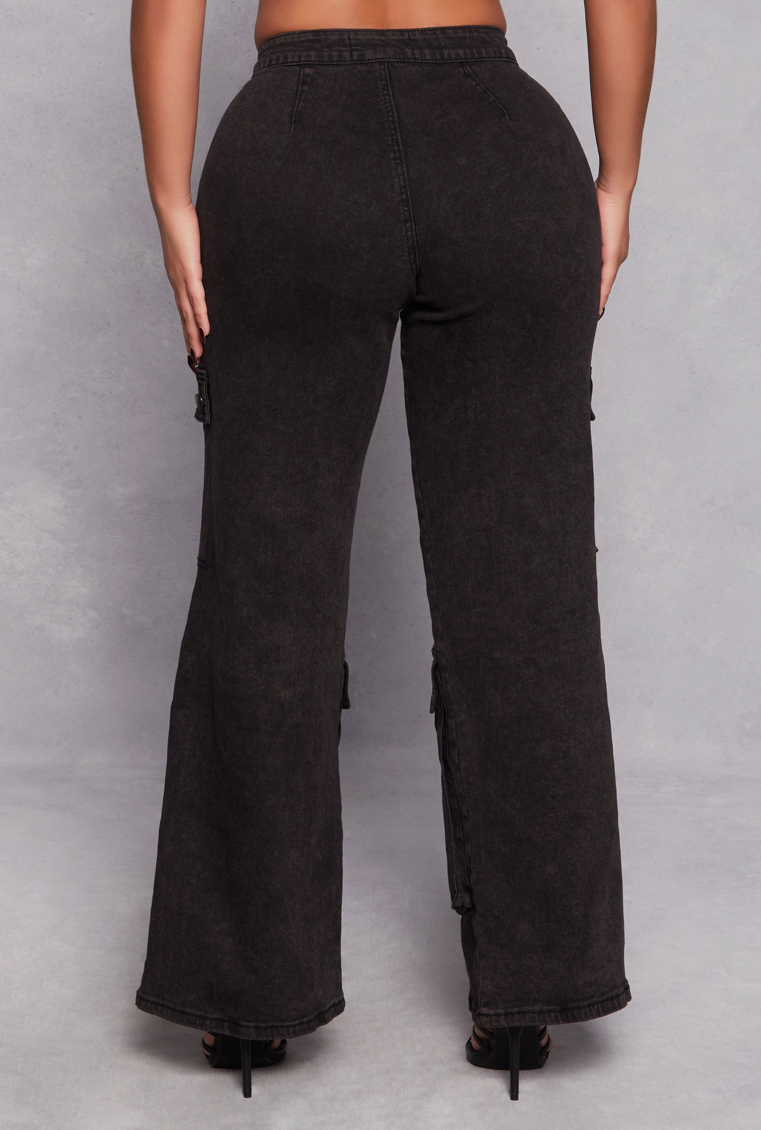 Spoon Jeans Wide Leg Cargo Jeans Modern Minimalist Urban Explorer