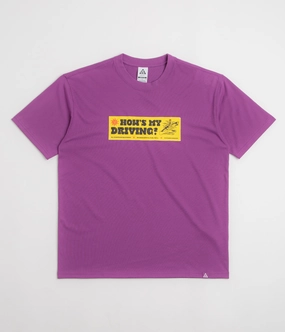 Nike ACG Canoe Sticker T-Shirt - Bold Berry Relaxed Comfort