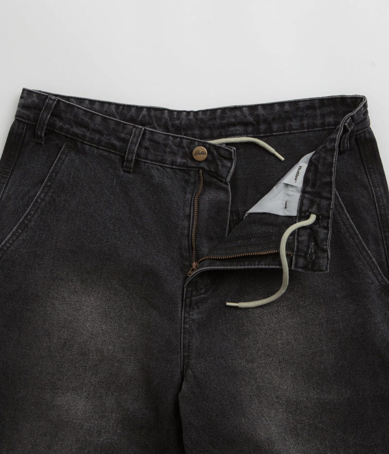 Butter Goods Work Pants - Distressed Black Body Movement