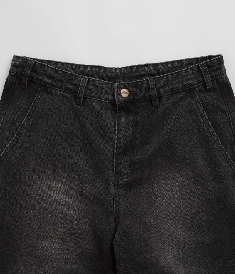 Work Friendly Stretch Fit Wear Butter Goods Work Pants - Distressed Black