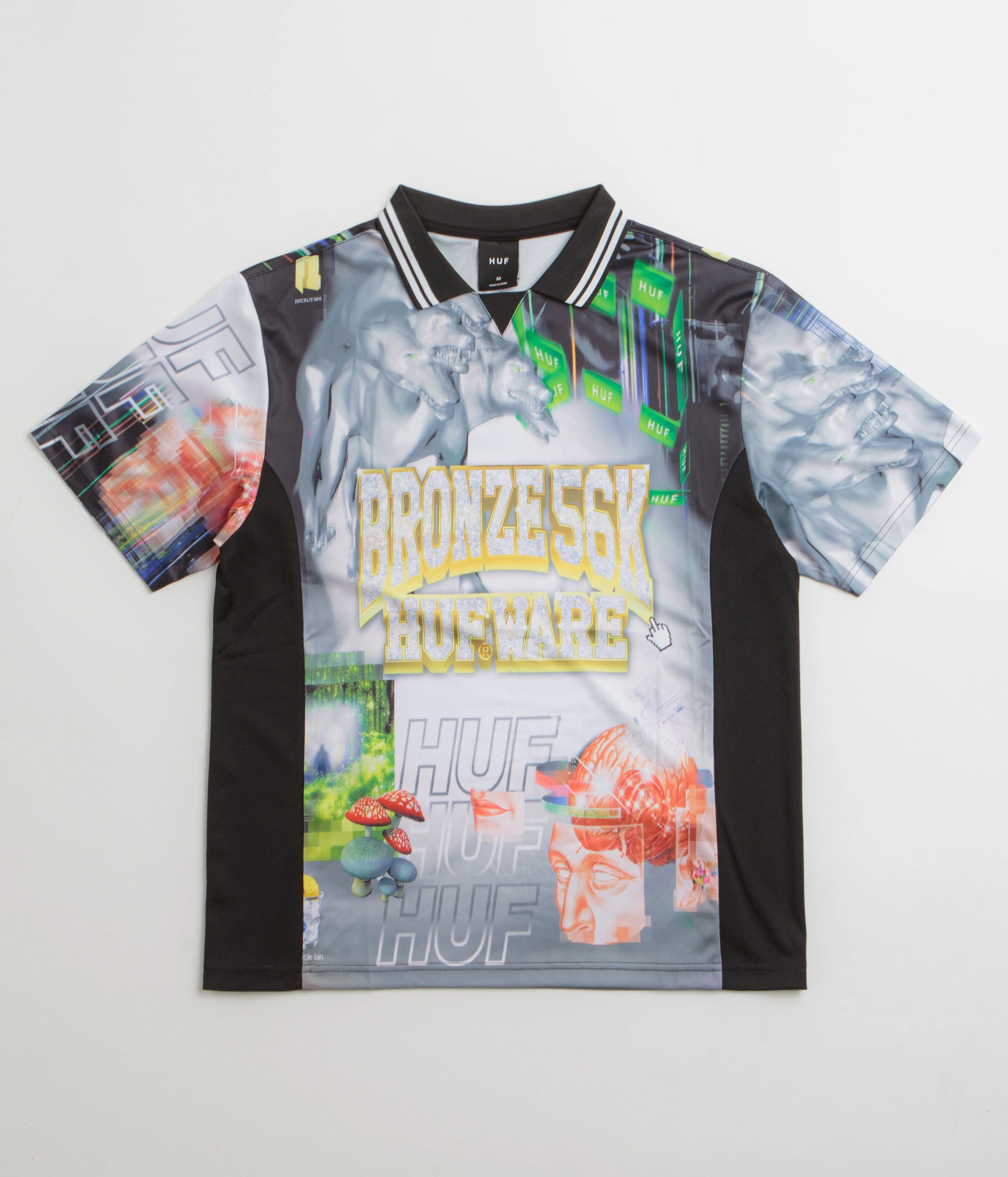 HUF x Bronze 56K Glitched Soccer Jersey - Multi Breathable Style