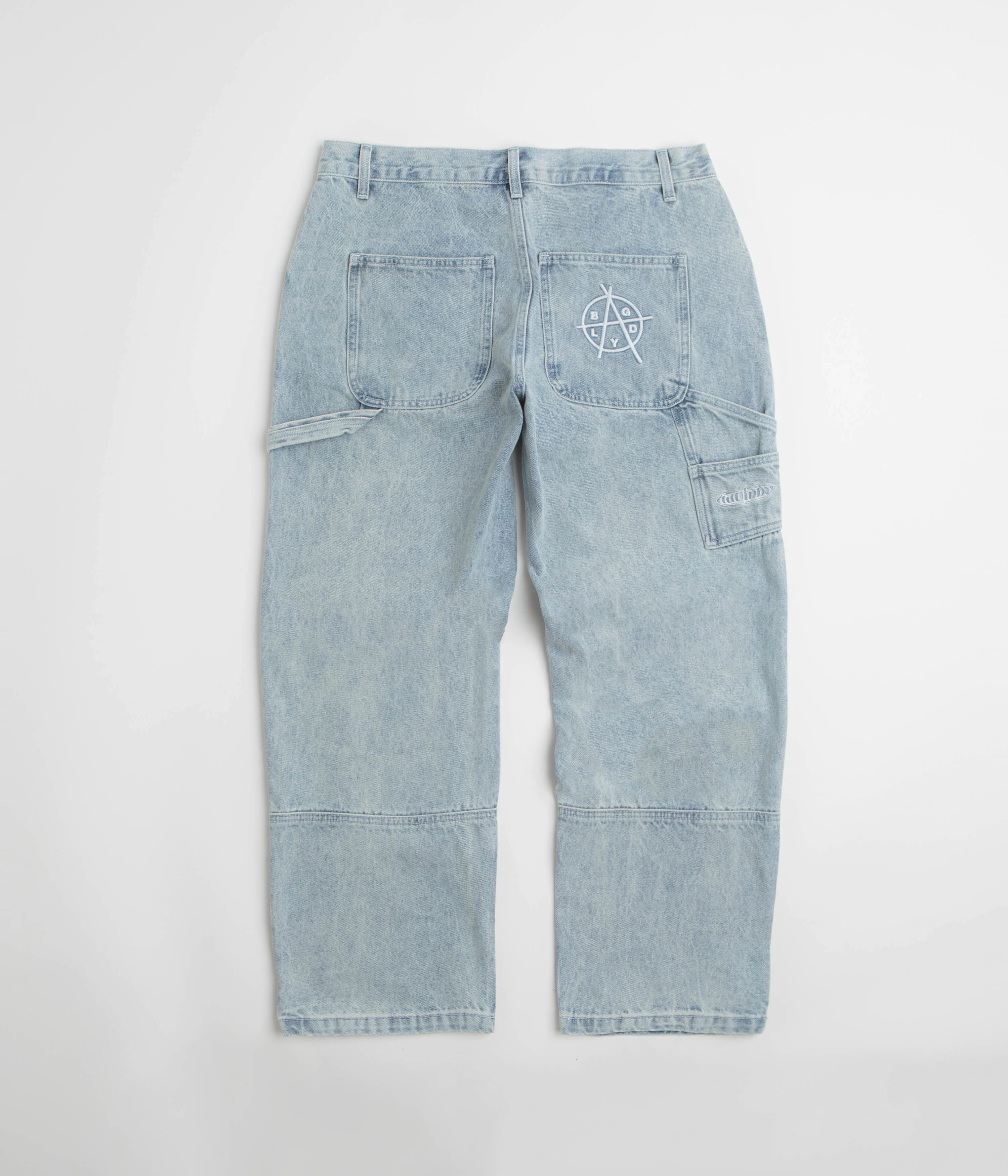 AntiSlipGrip Baglady Carpenter Jeans - Light Wash