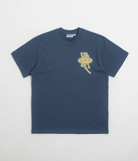 baby shower Odor Resistant Material Butter Goods Wipeout T-Shirt - Denim