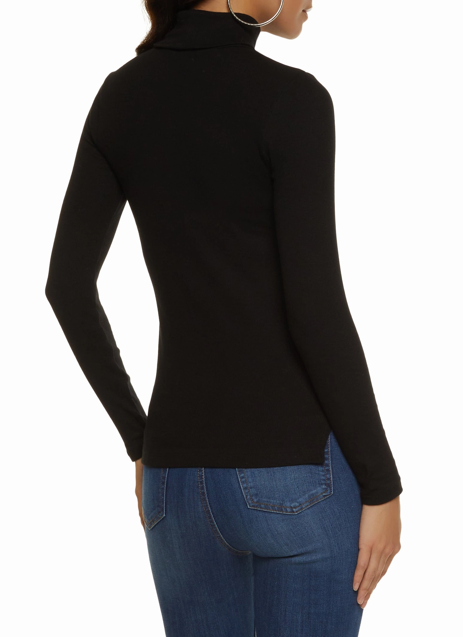 Basic Turtleneck Long Sleeve Top Tailored Design
