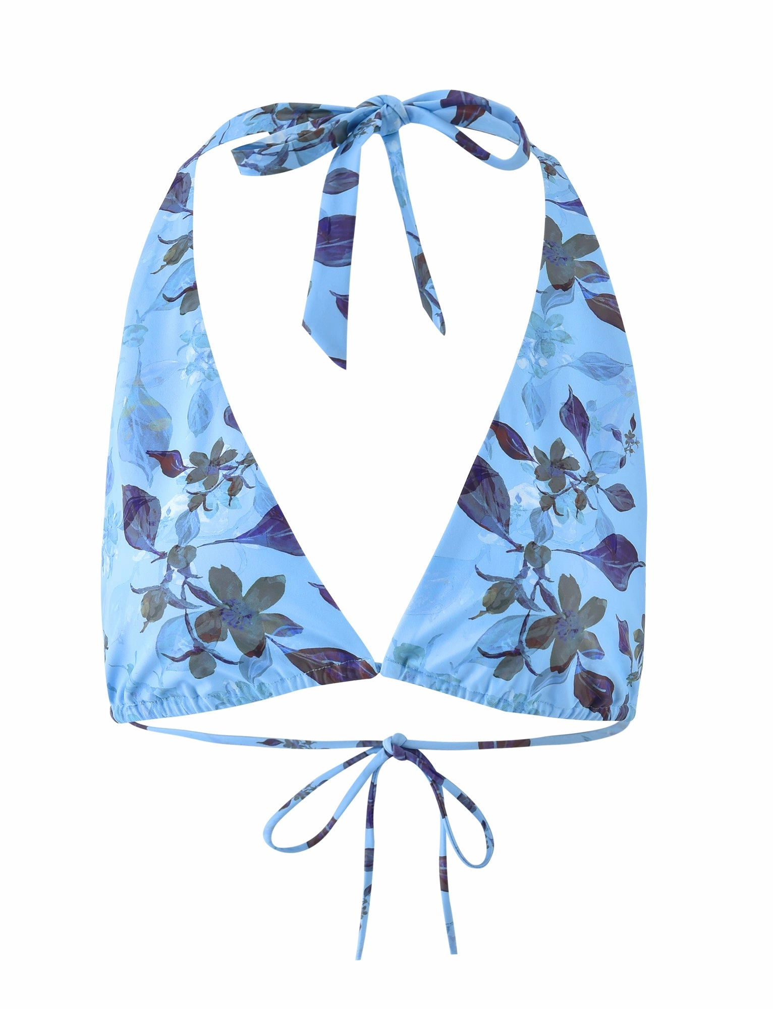 Waterfront Vacation STACI BIKINI TOP - BLUE : WATERCOLOUR