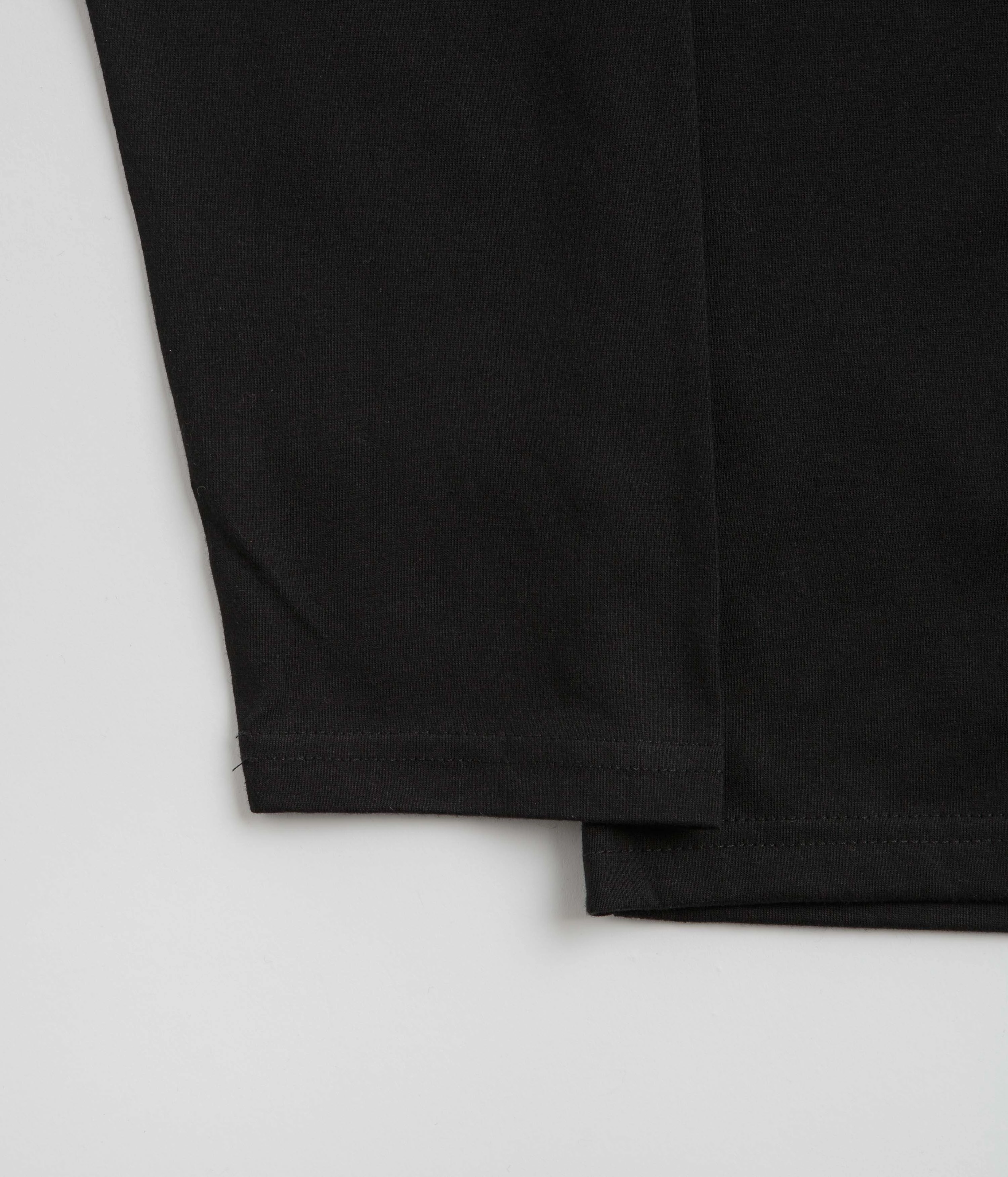 Snow Peak Onepoint Logo Long Sleeve T-Shirt - Black Sporty Top Smart Fit