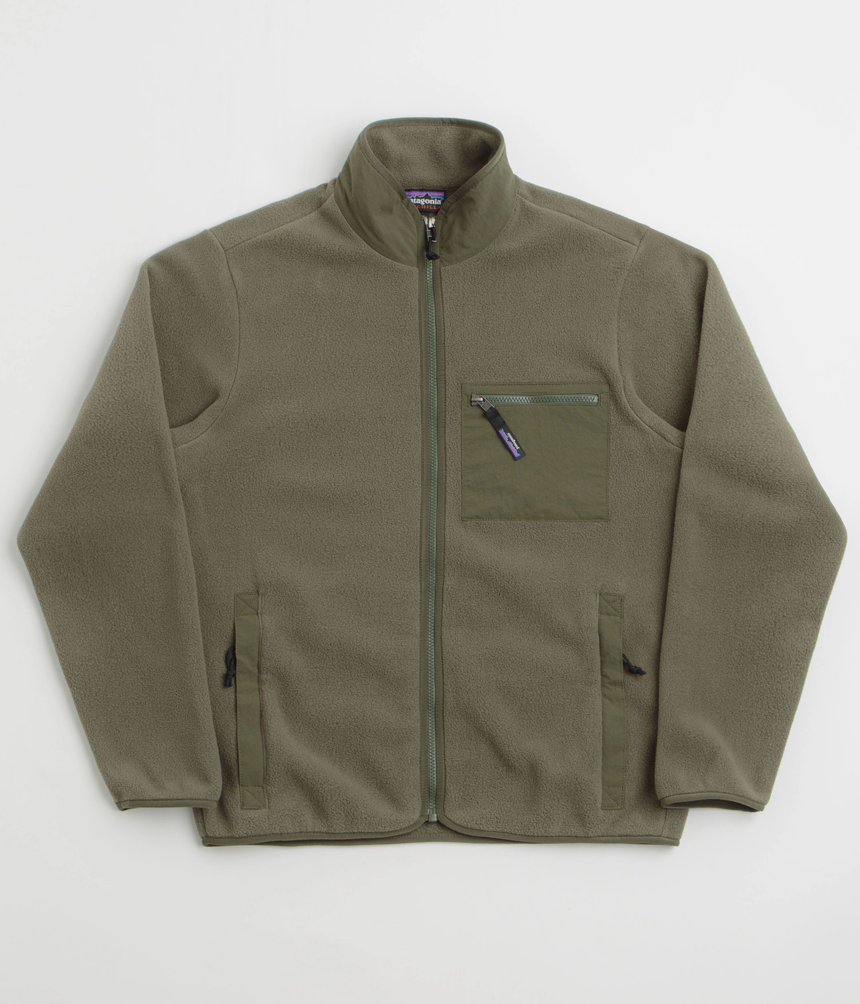 Extended Coverage Patagonia Synchilla Jacket - Basin Green
