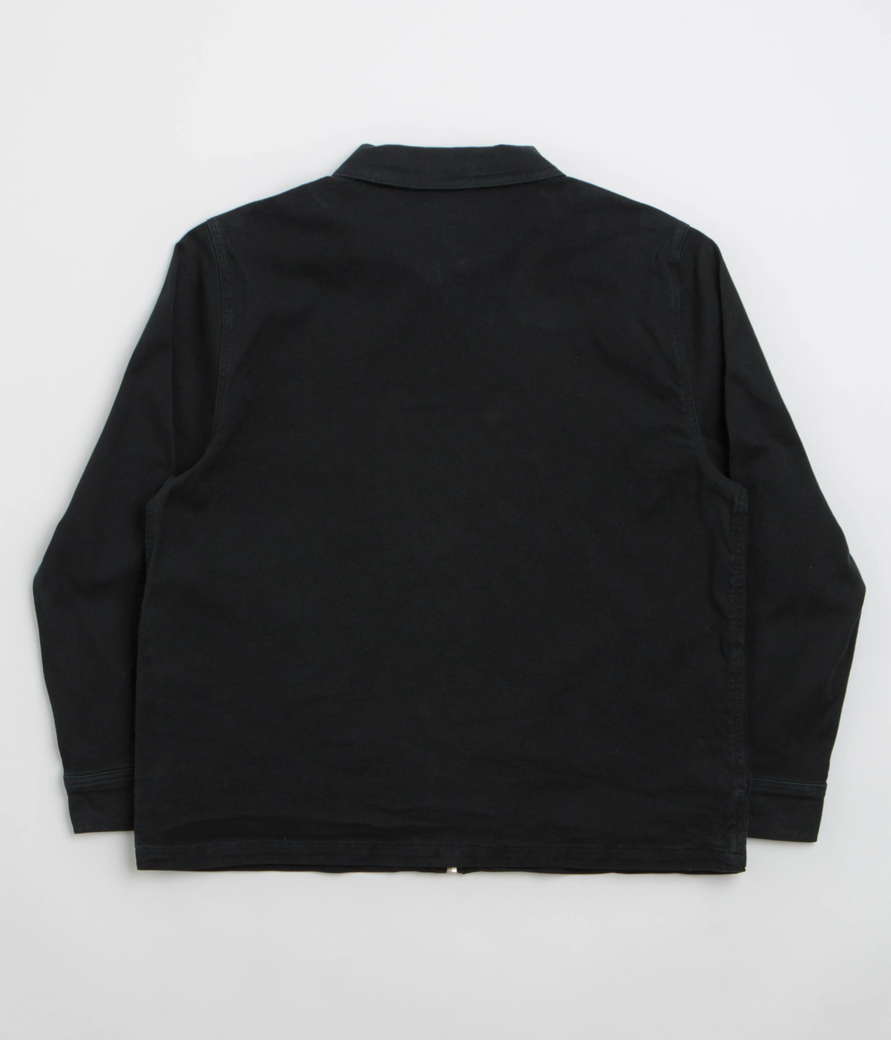Tropical theme Smart Look Stan Ray Zip Shirt - Washed Black Canvas