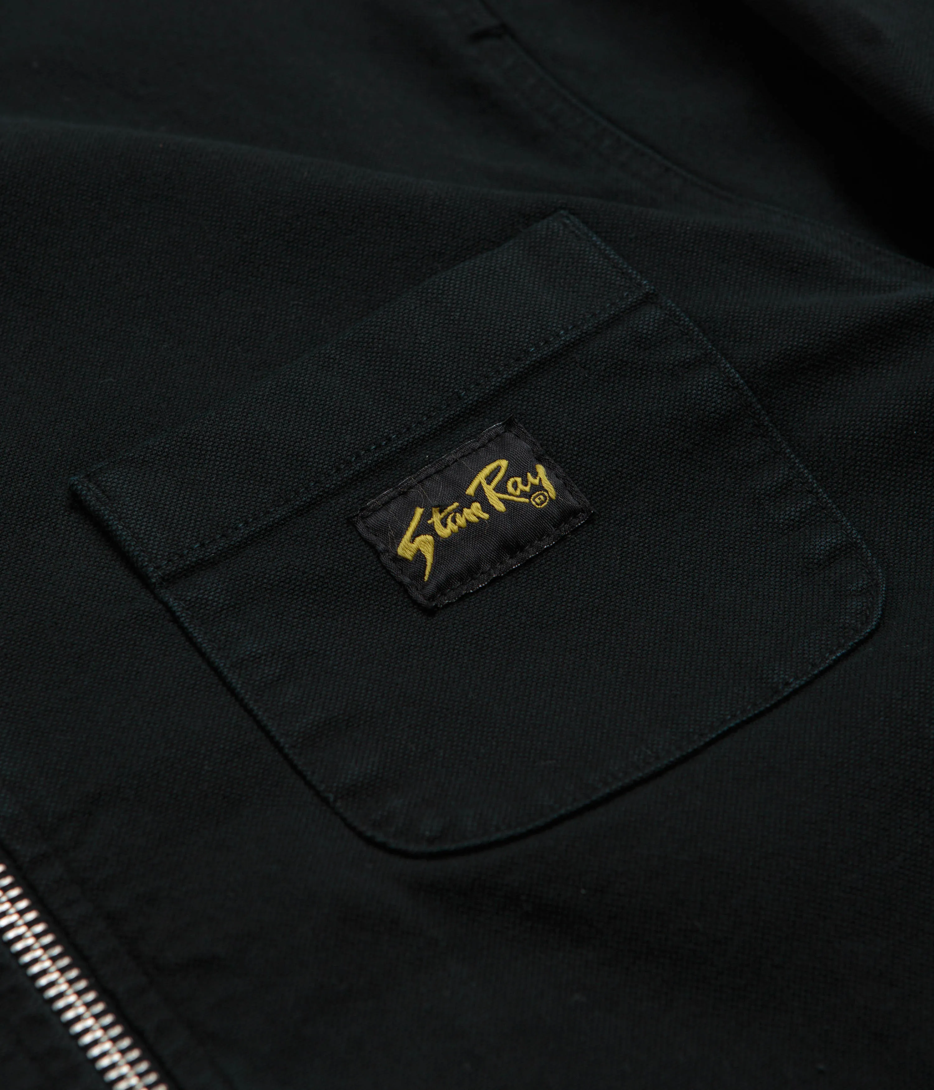 Stan Ray Zip Shirt - Washed Black Canvas Bold colors Social Meetup
